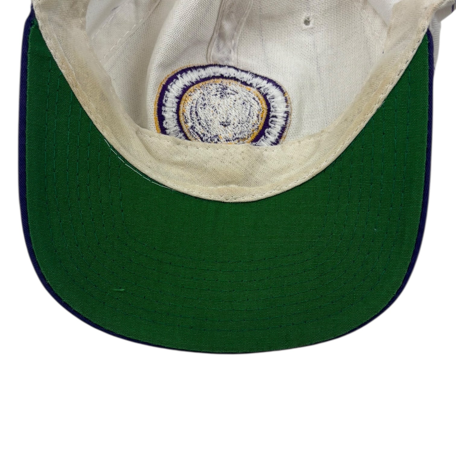 Vintage Louisiana State University Tigers SnapBack Hat White/Purple