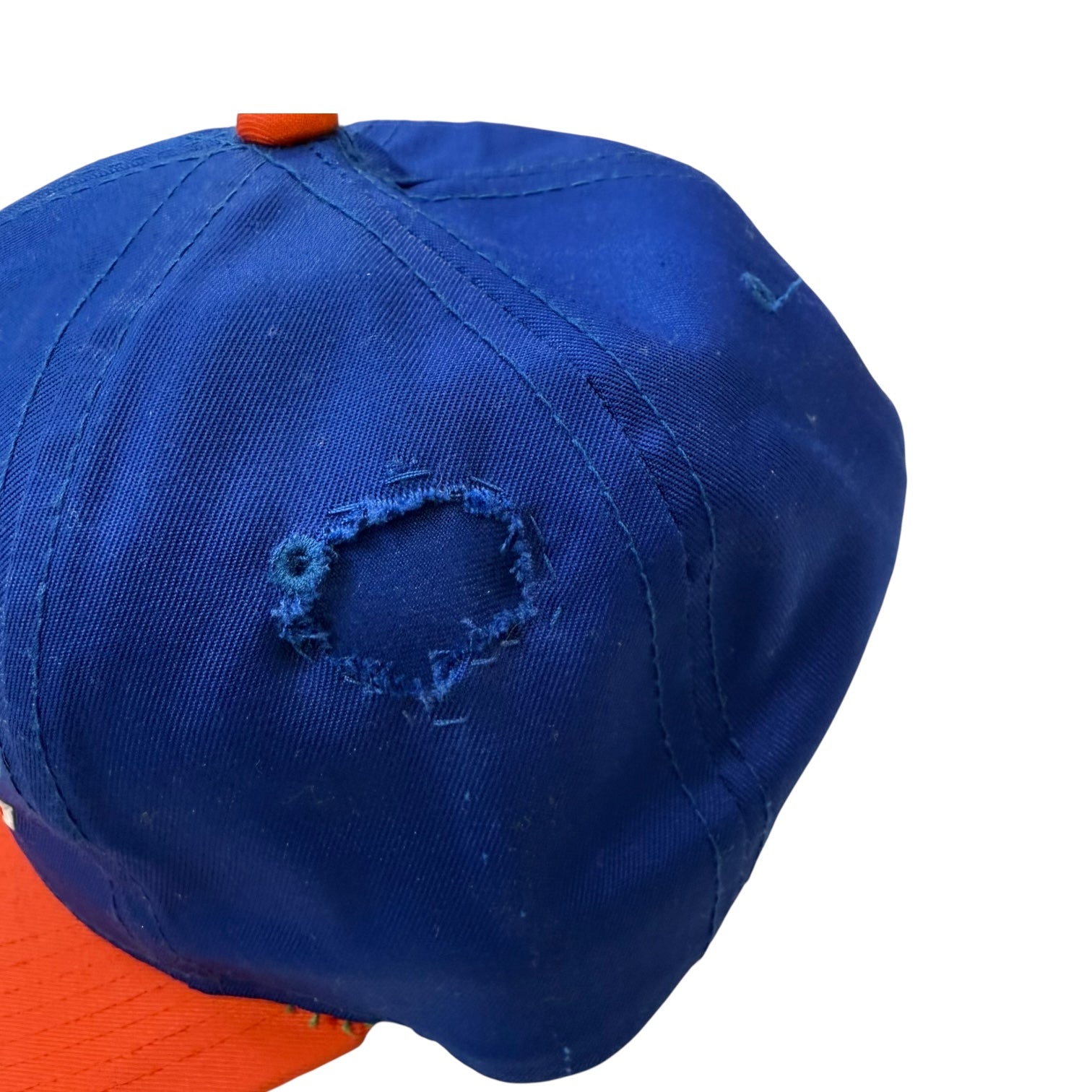 Vintage Sport Specialties Edmonton Oilers SnapBack Hat Orange/Blue
