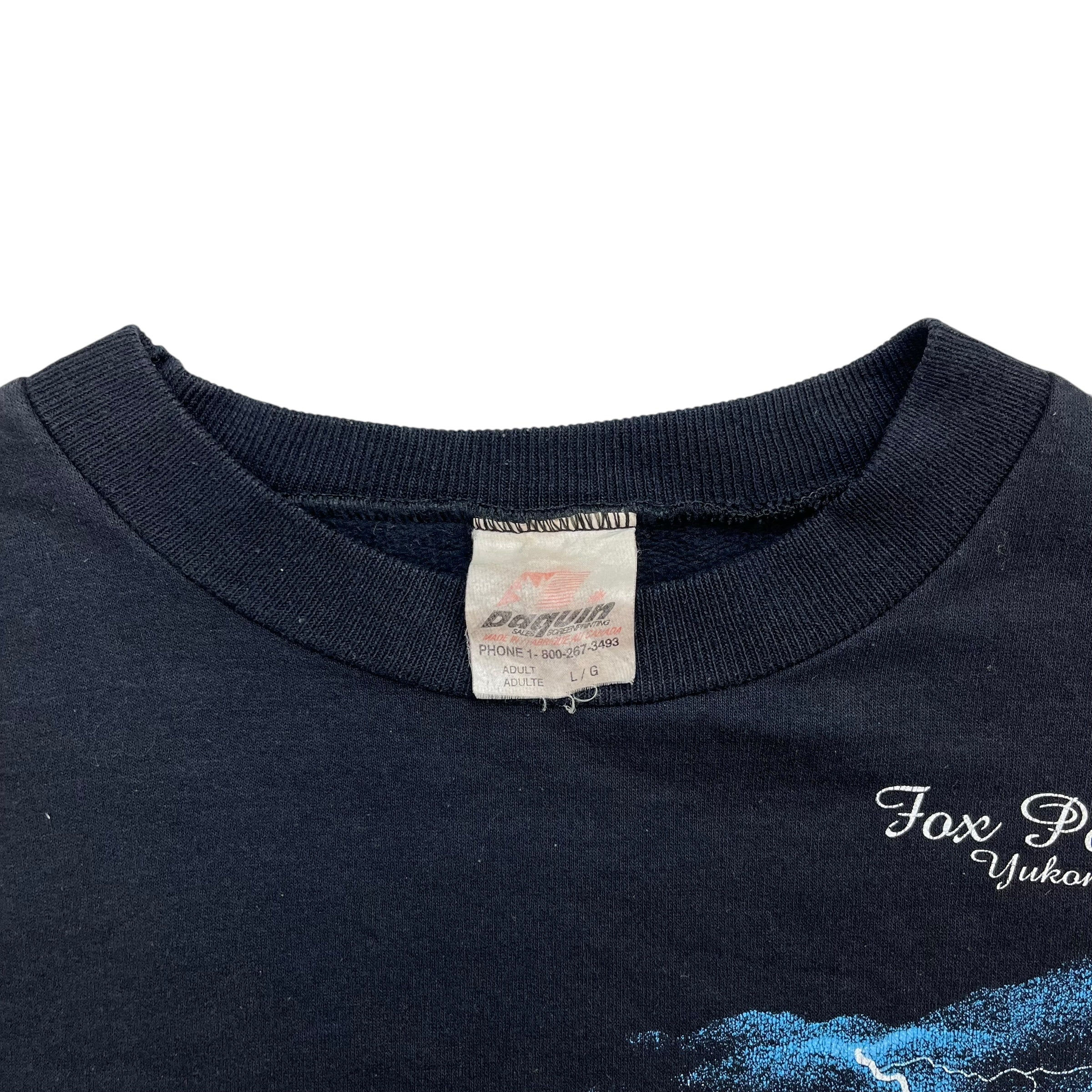 Vintage Fox Point Yukon Crewneck Black