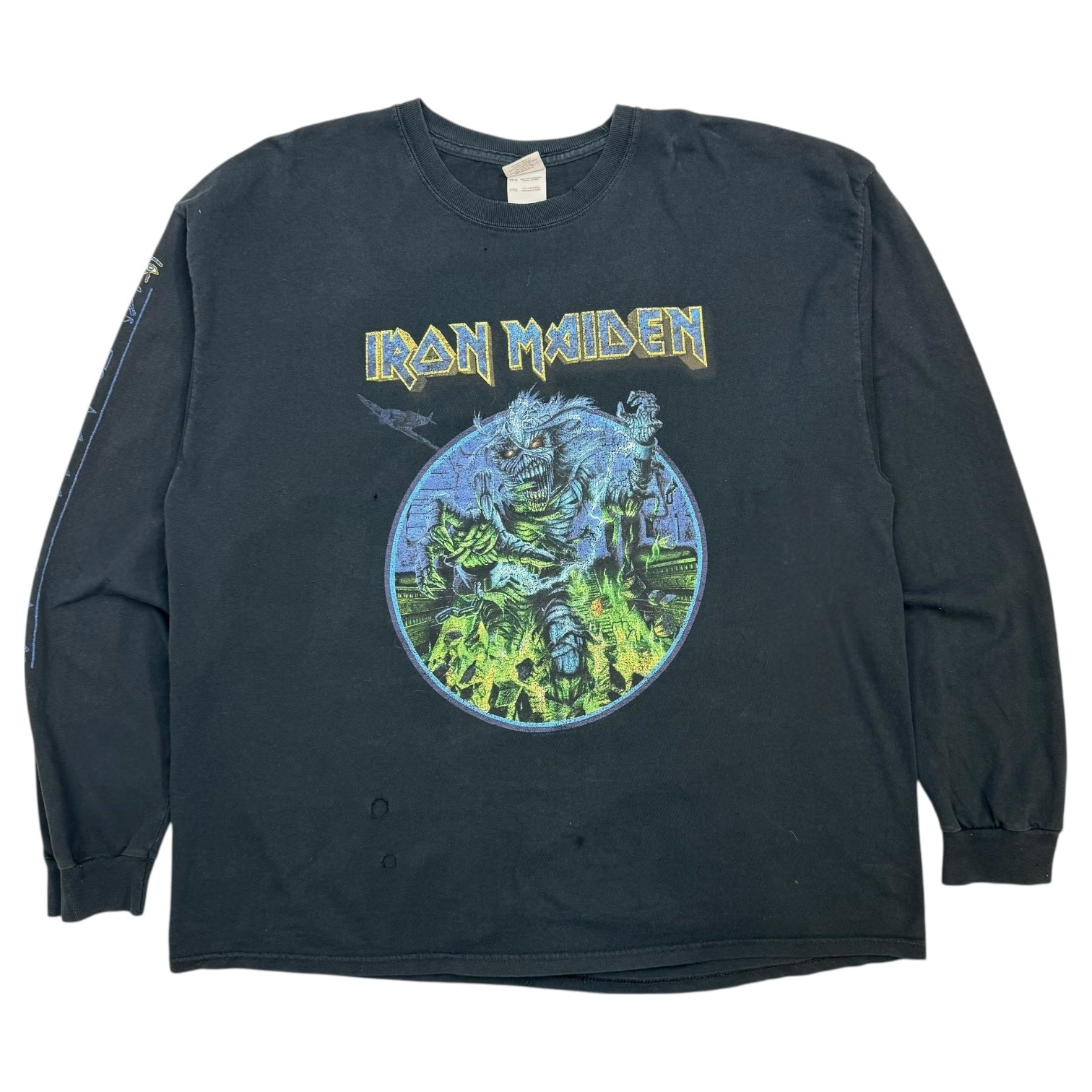 2008 Iron Maiden Somewhere Back In Time Tour L/S Tee Black