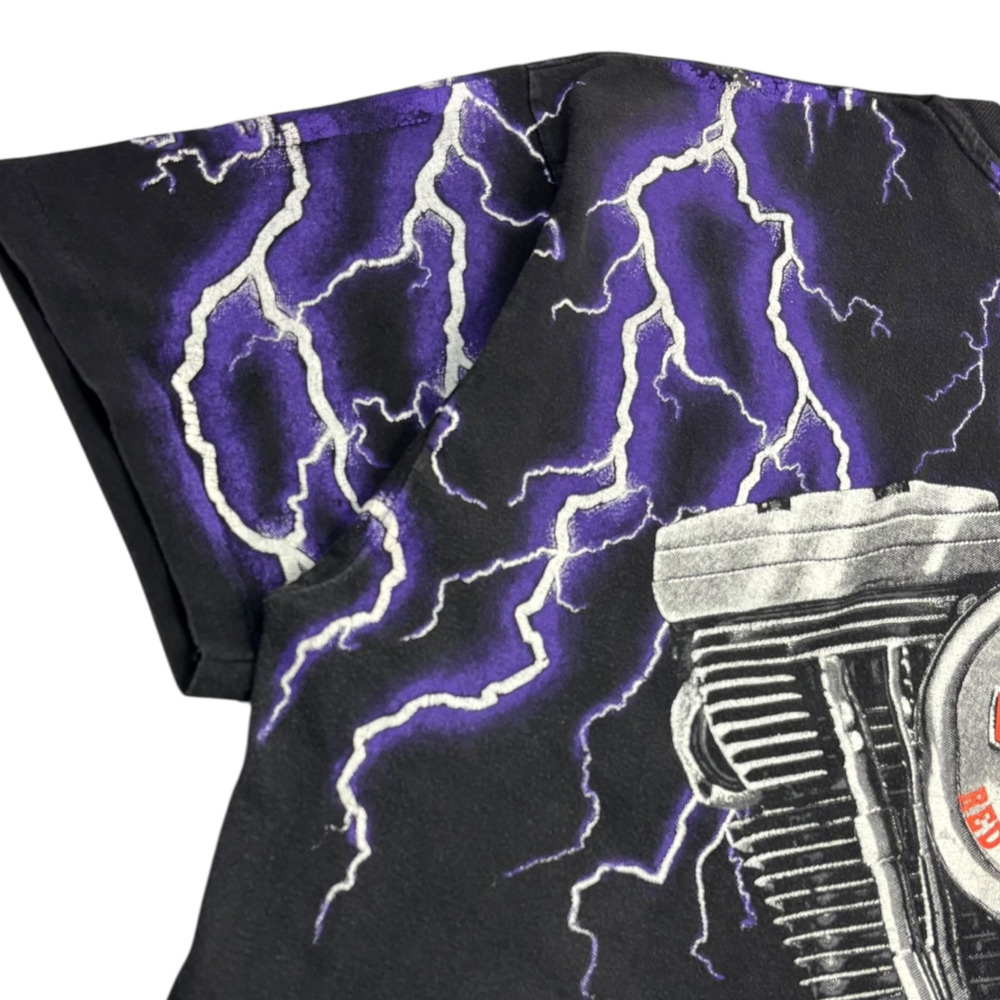 Vintage Harley Davidson Thunder and Lightning T-Shirt