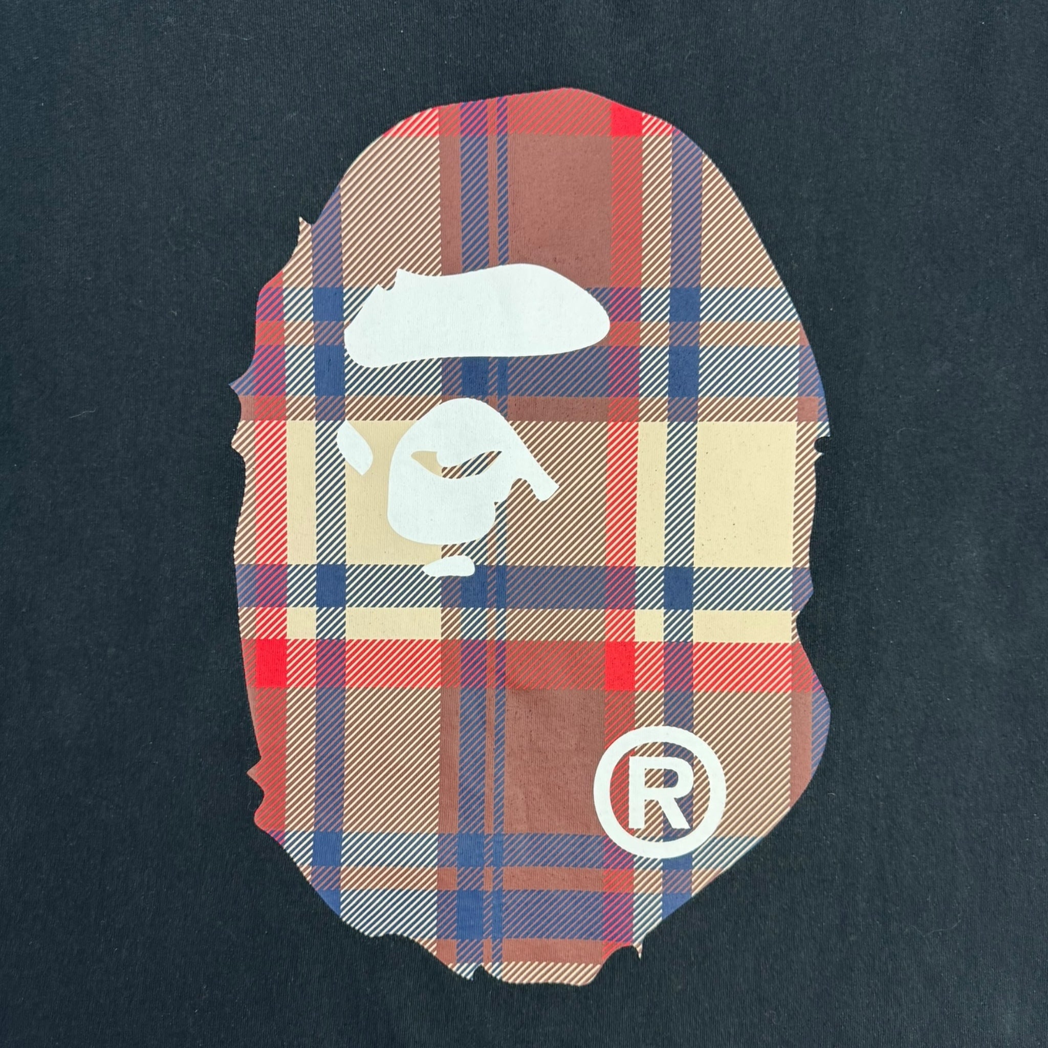 BAPE Check Big Ape Head T-Shirt