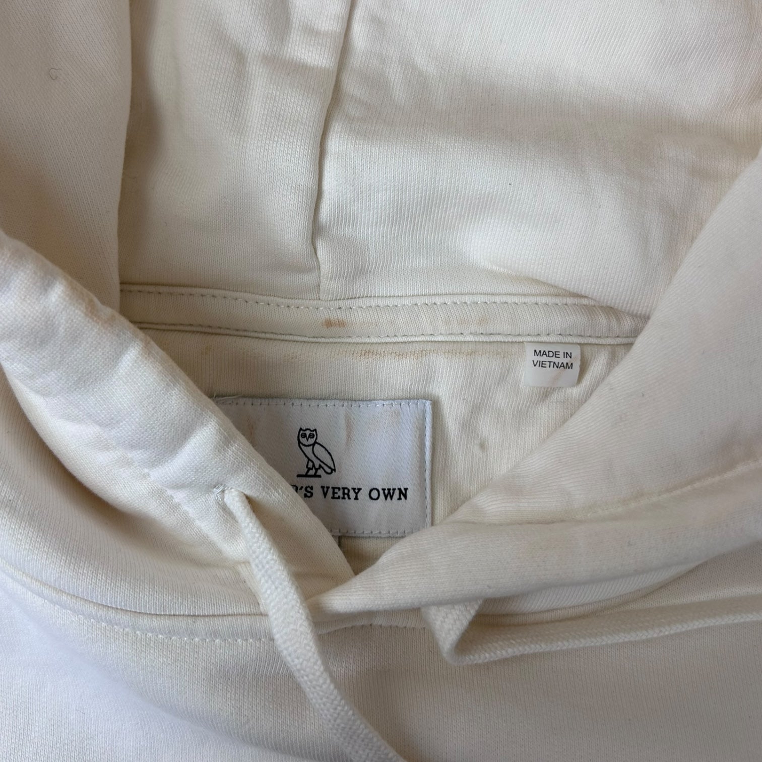 Ovo Big Owl Pullover Hoodie Cream