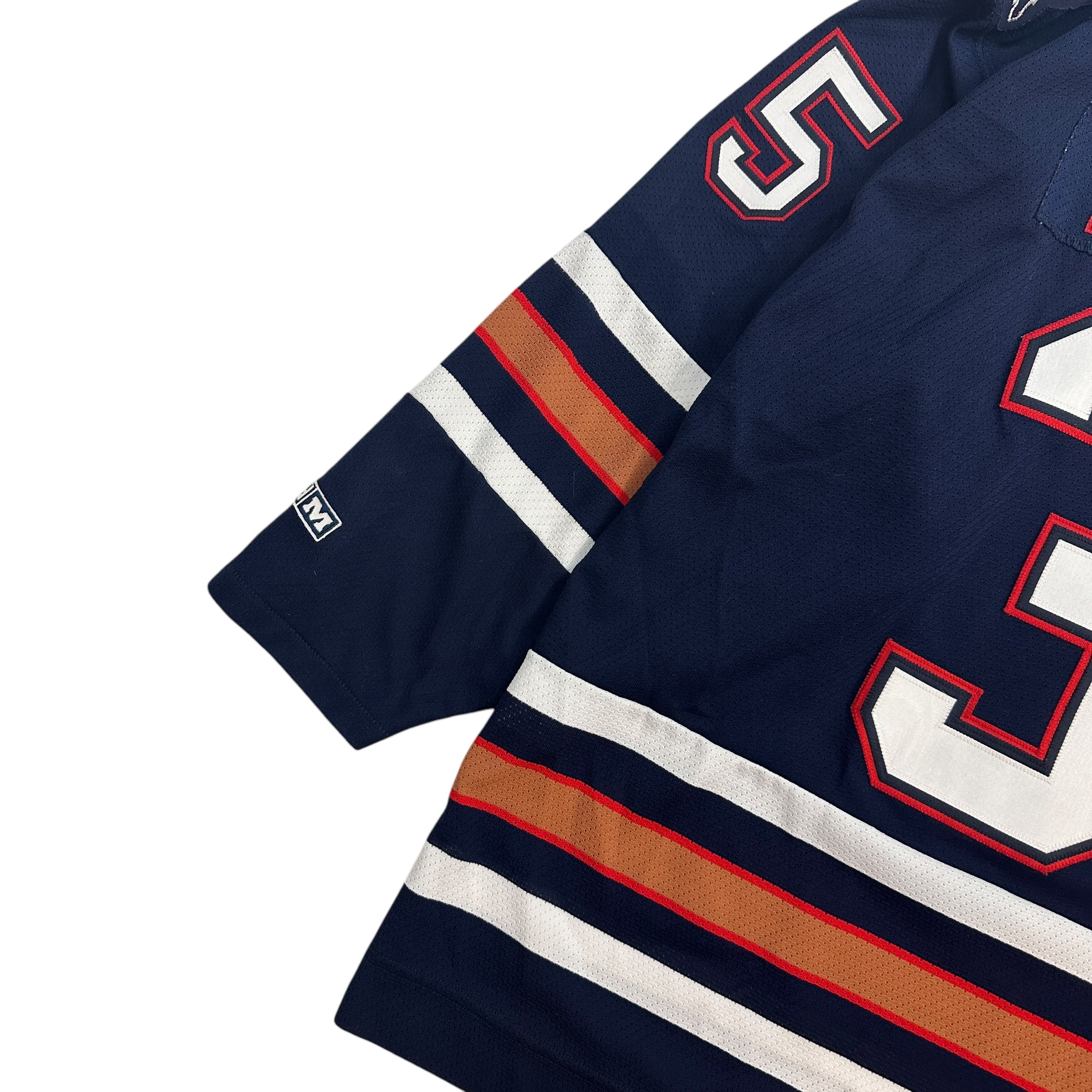 Vintage Edmonton Oilers Dwayne Roloson Jersey Navy