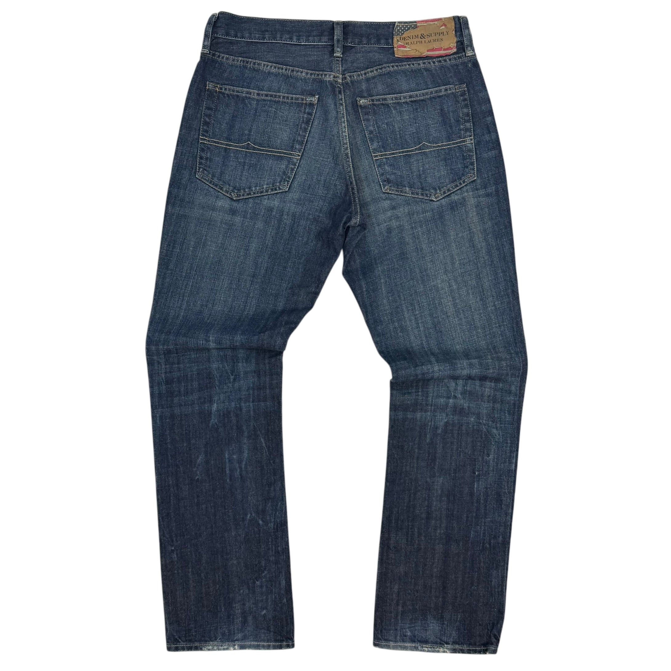 Denim & Supply Ralph Lauren Slouch Fit Dark Wash Jeans Blue