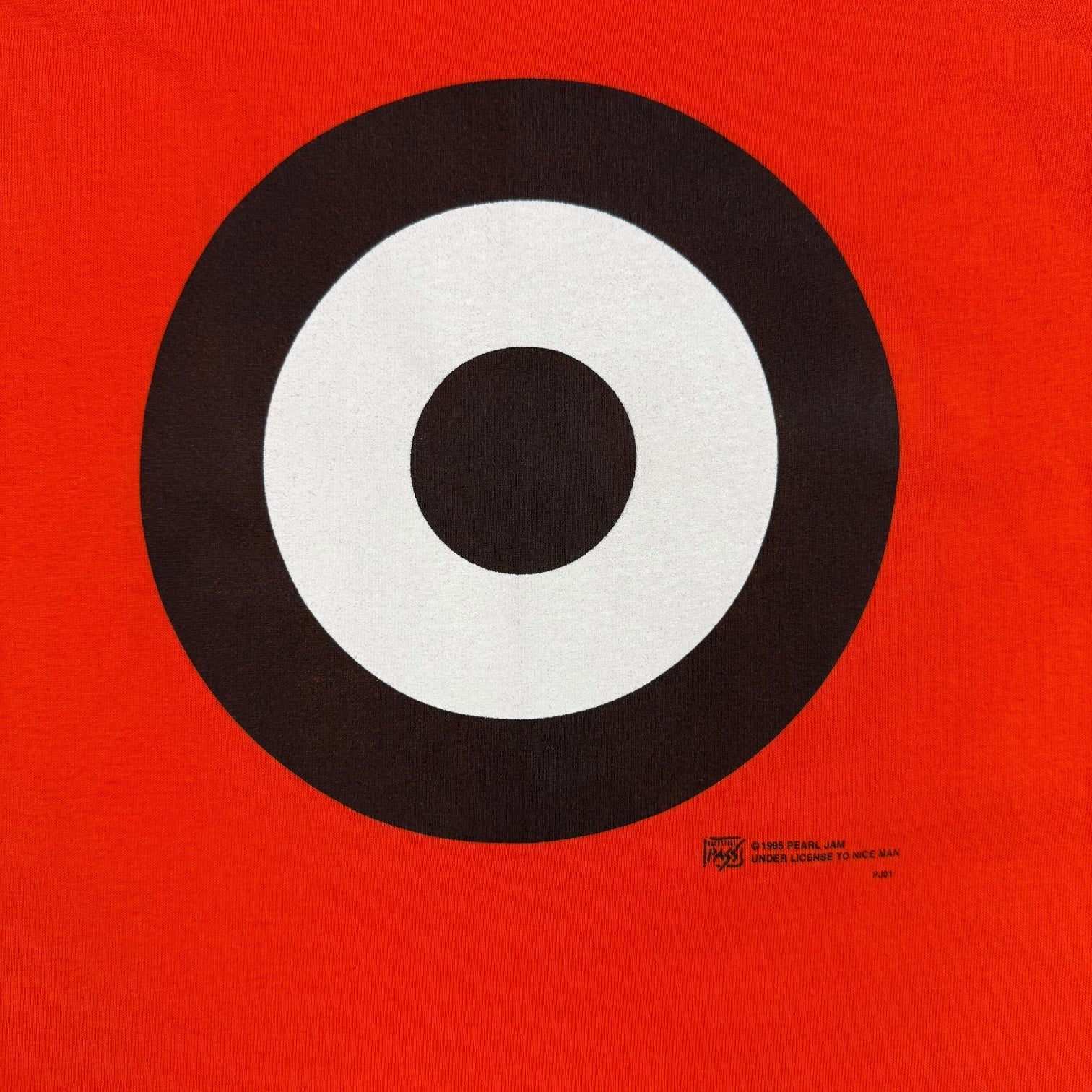 1995 Pearl Jam Tour Tee Orange