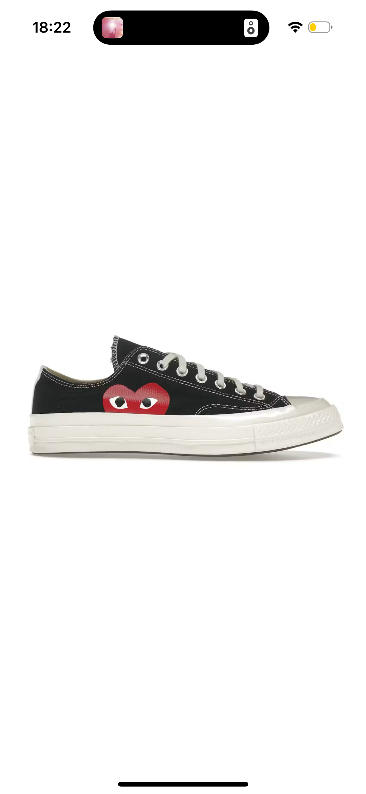 Converse Chuck Taylor Low CDG Play Black (Used)