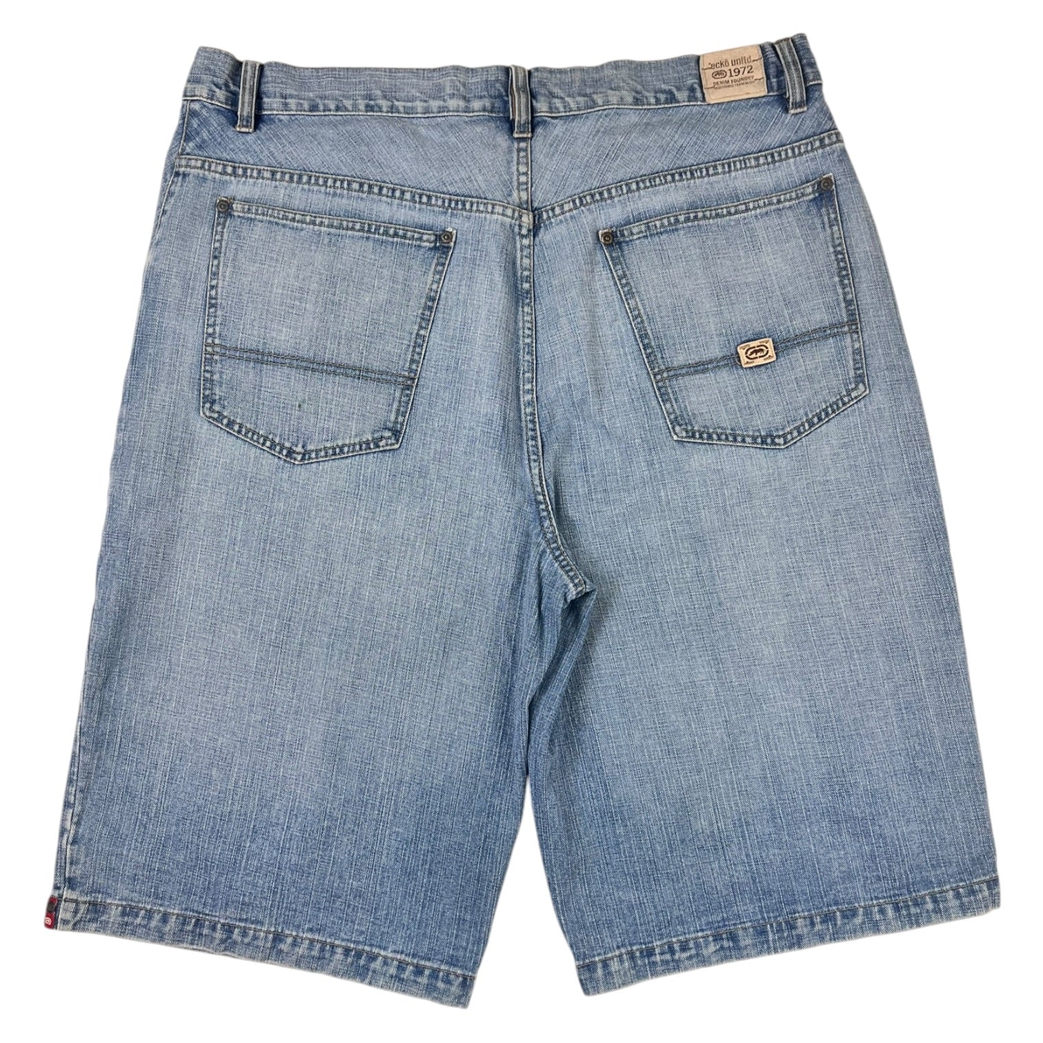 Ecko Unltd Baggy Light Wash Denim Jean Shorts