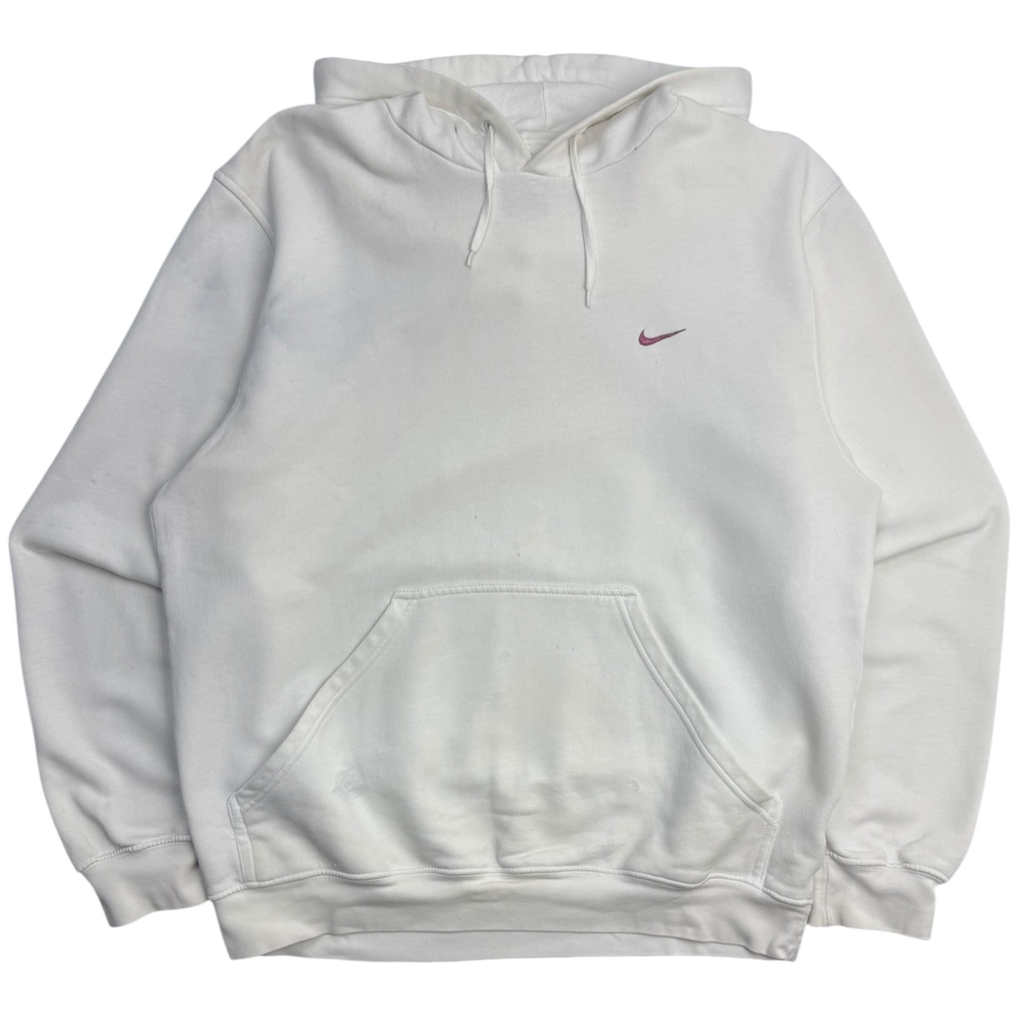 Vintage Y2K Nike Side Swoosh Hoodie Pink/White
