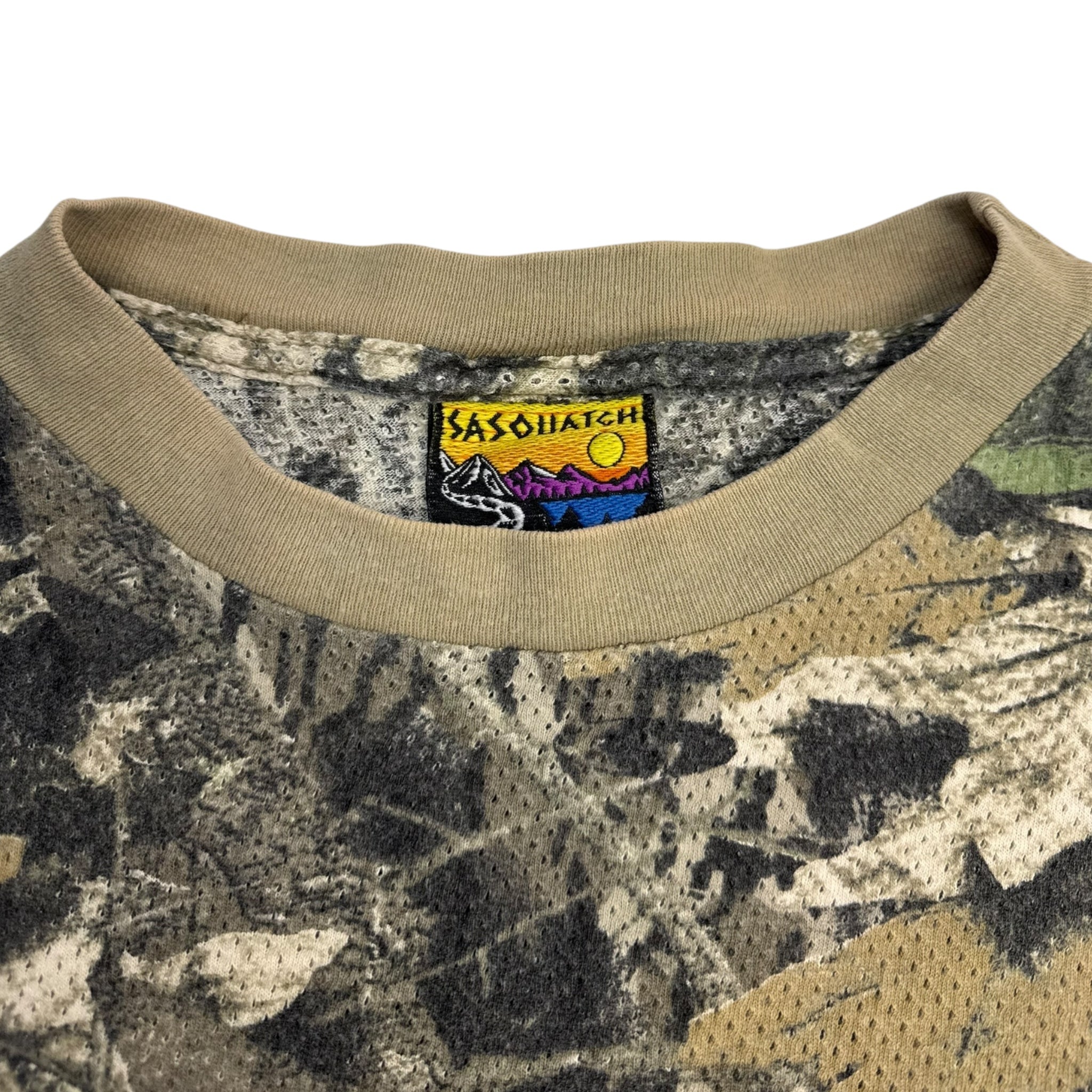 Vintage Sasquatch Camo Thermal Longsleeve Shirt