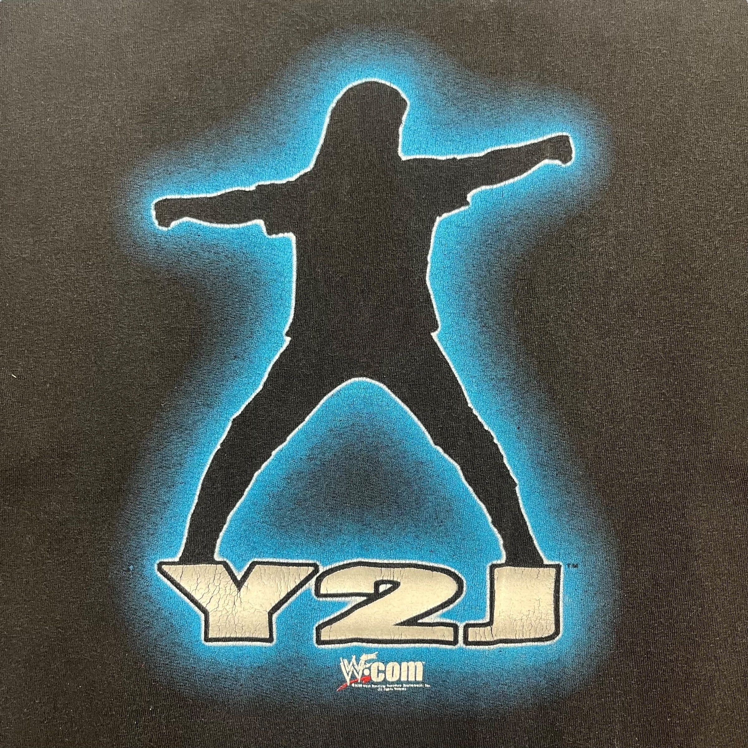 Vintage WWF Chris Jericho Y2J Wrestling Tee Black