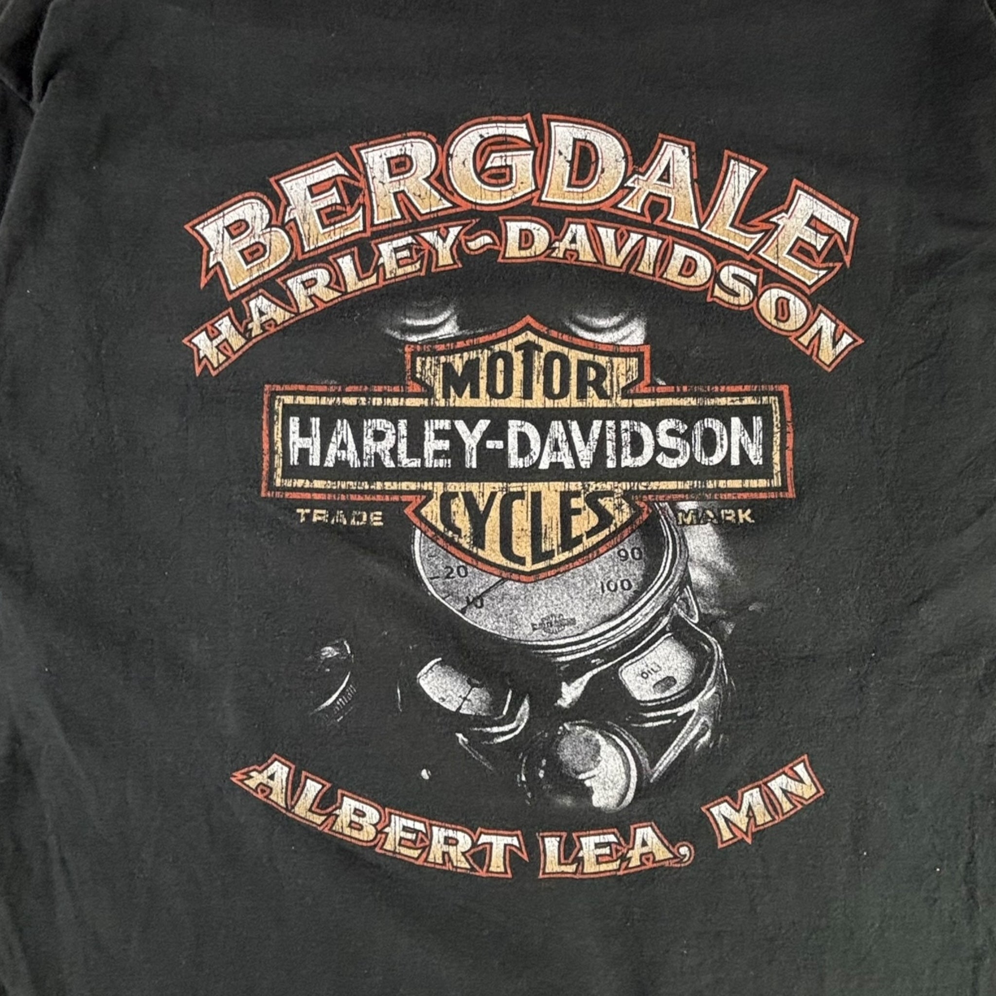 Vintage Harley Davidson Bergdale Albert Lea. MN Longsleeve T-Shirt