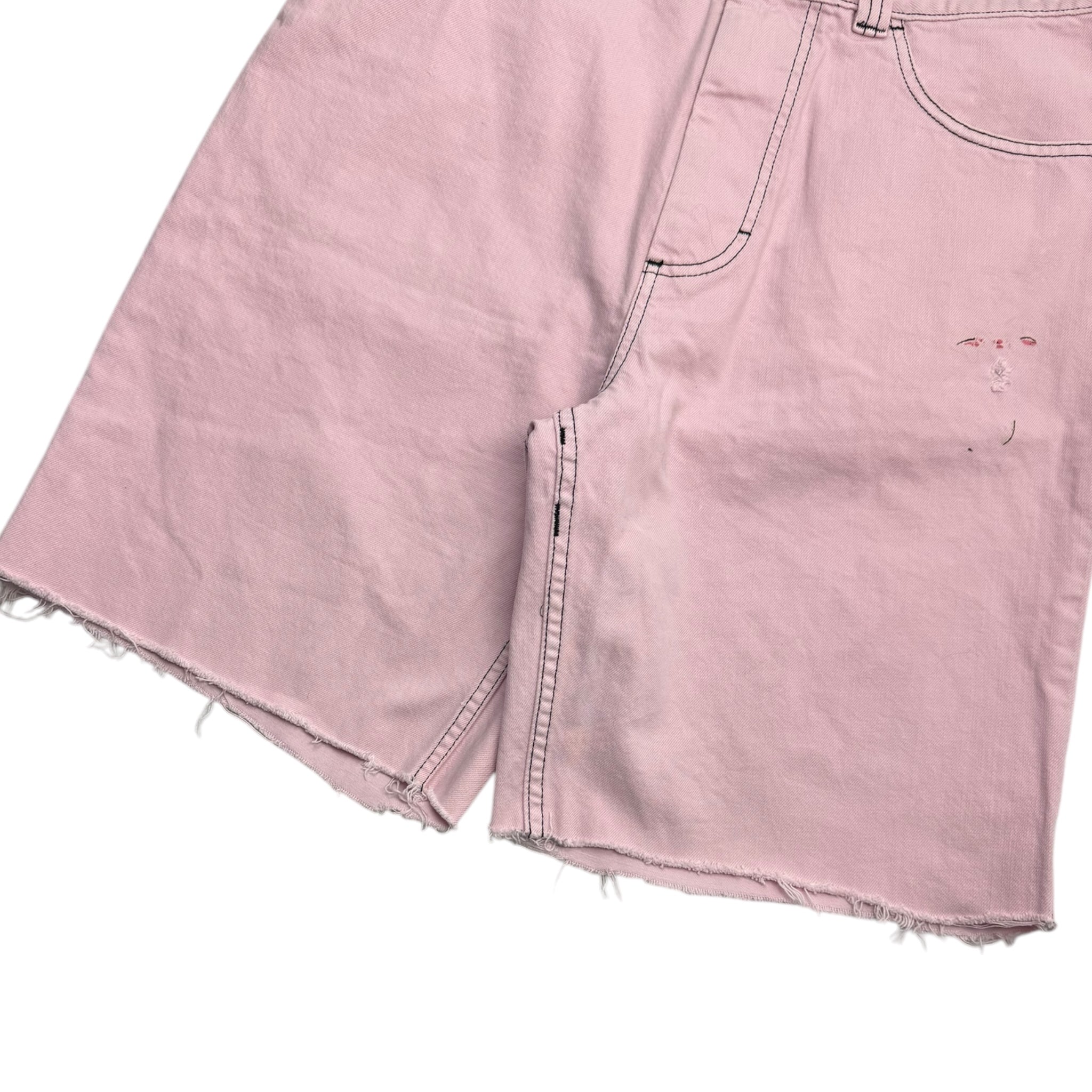 Big Boy Cut Off Pink Dyed Jorts