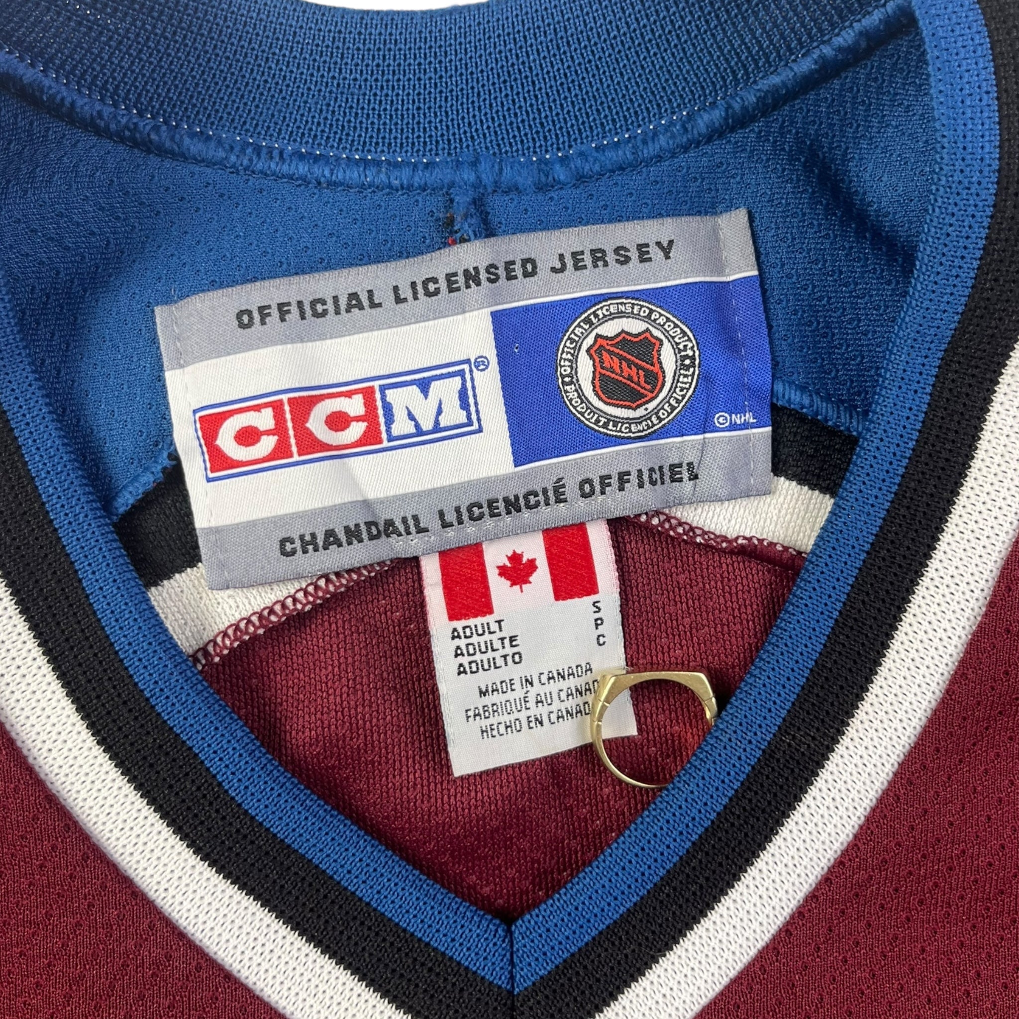 Colorado Avalanche Big Foot CCM Home Jersey