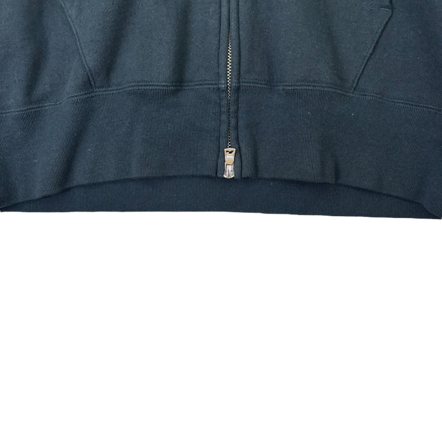 Stussy x BAPE Full-Zip Shark Face “Busy Works Still Kickin’ It!!” Hoodie Black