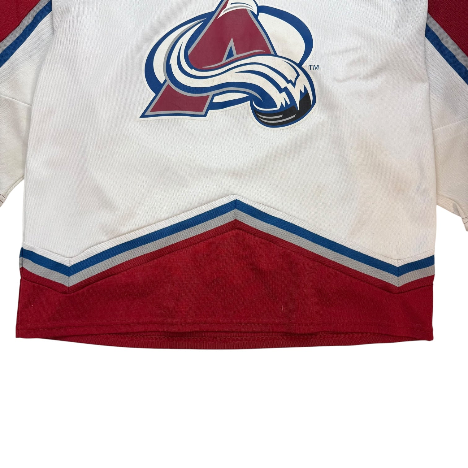 Vintage CCM Colorado Avalanche Away Jersey White