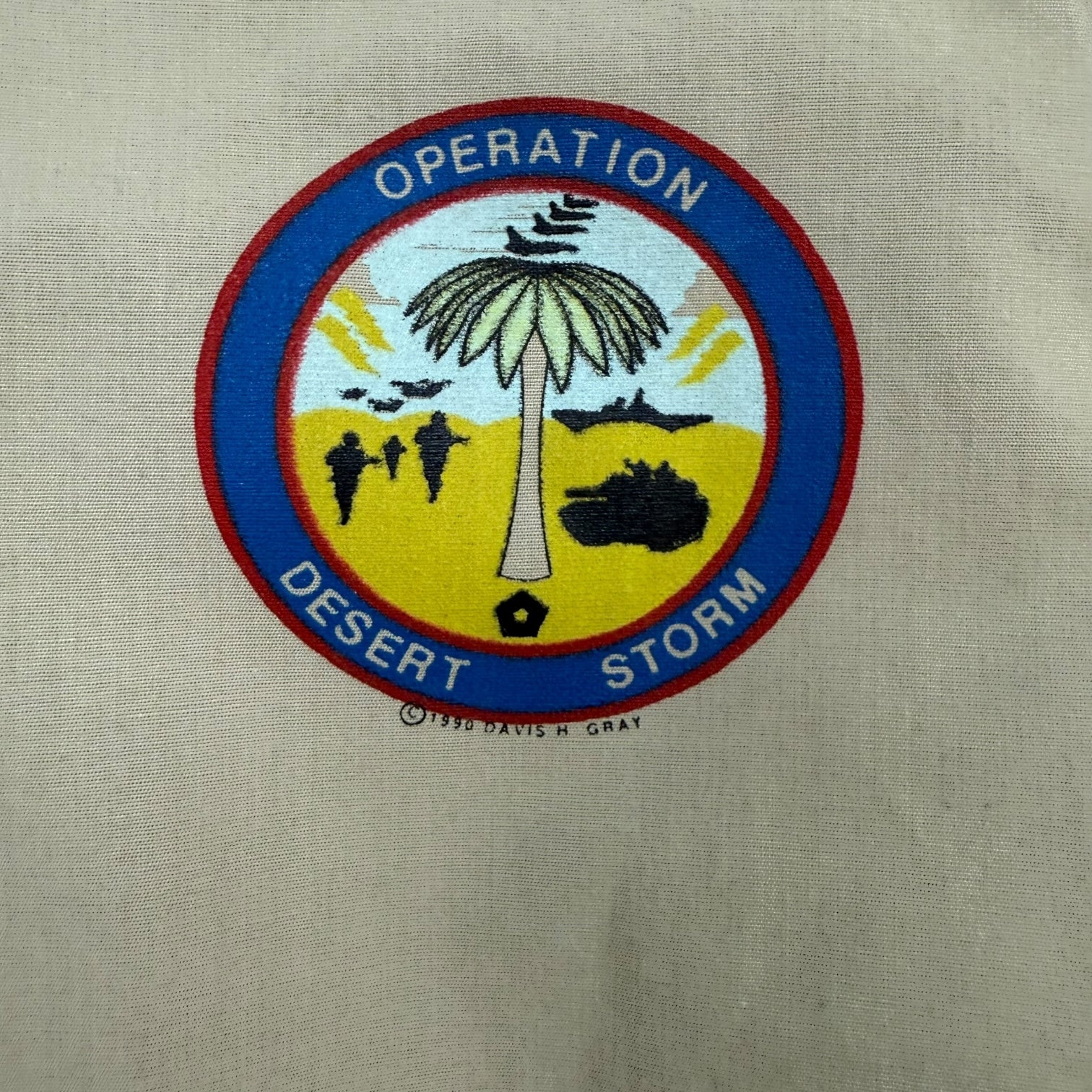 Vintage Desert Storm Bomber Jacket Tan