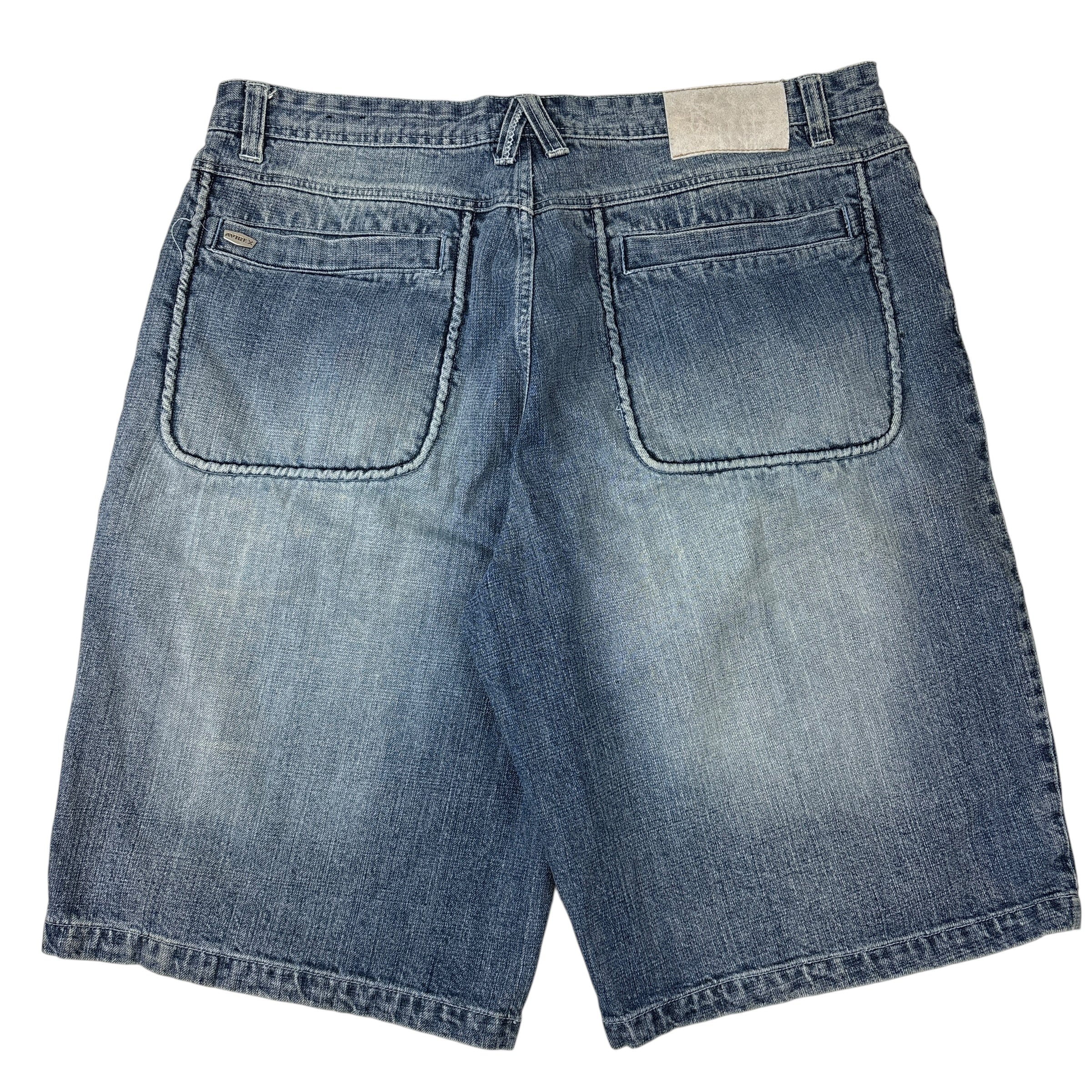 Avirex Baggy Jorts Light Wash
