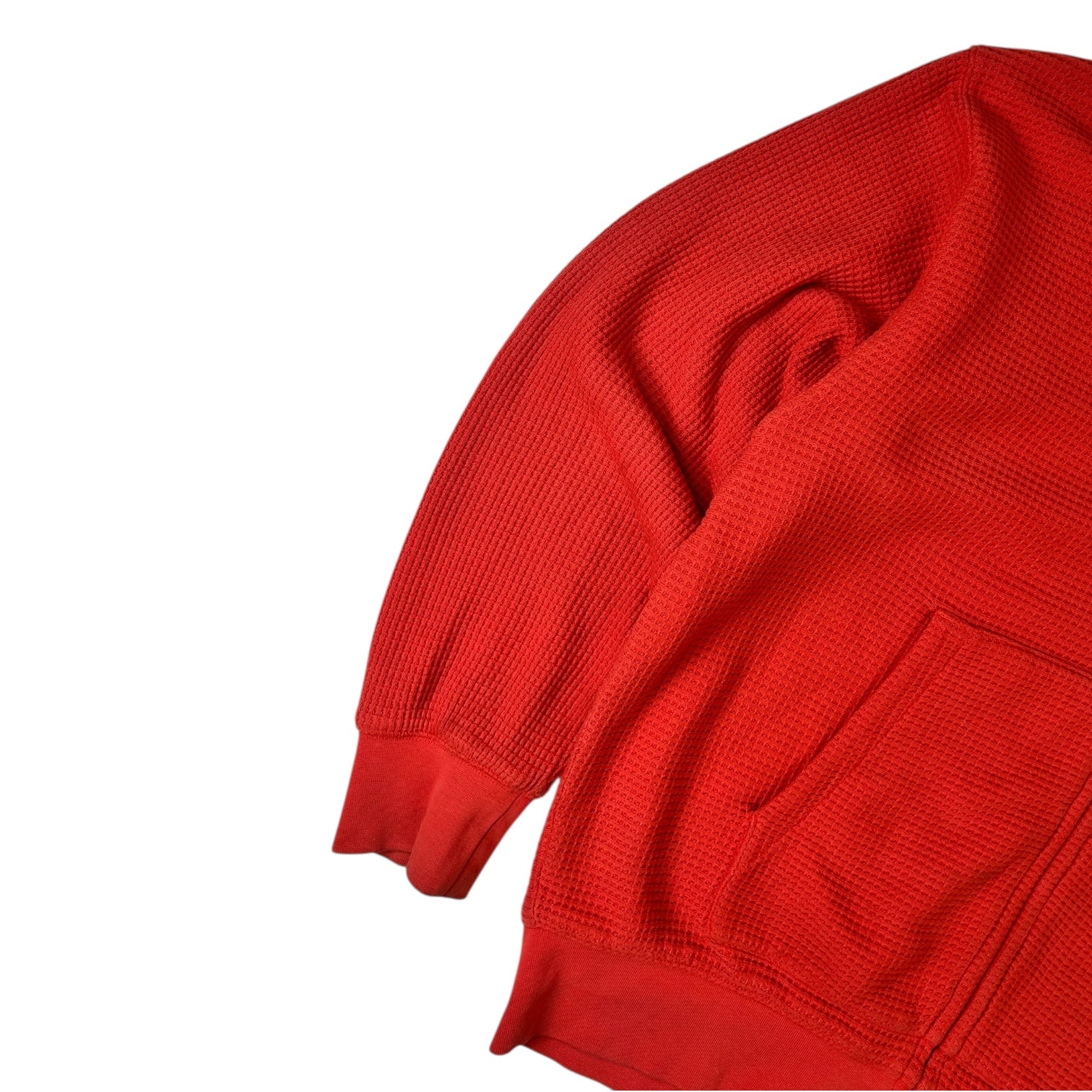 Stussy Double Waffle Zip Up Hoodie Red