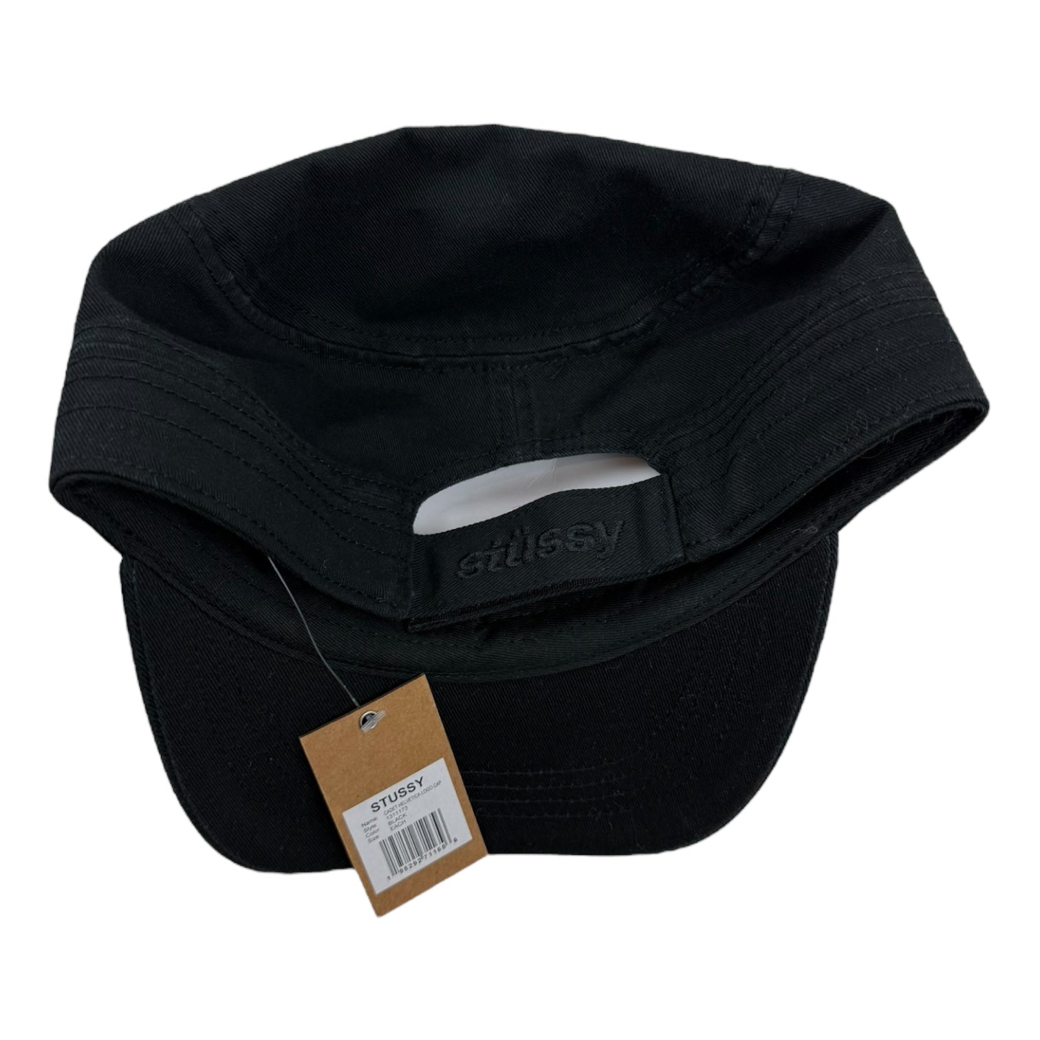 Stüssy Helvetica Logo Cadet Cap Black