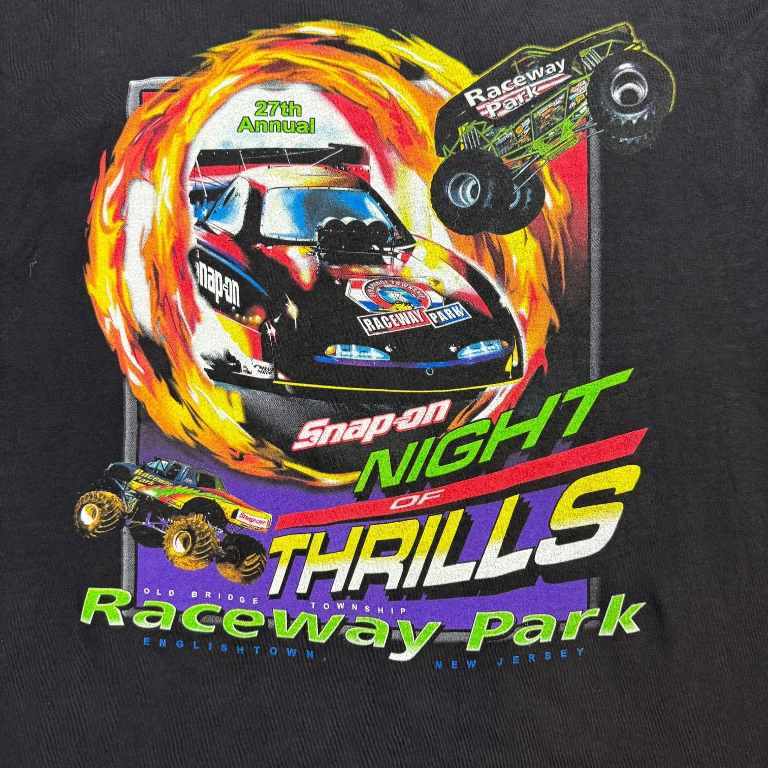 Vintage Snap On ‘Night Of Thrills’ Tee Black