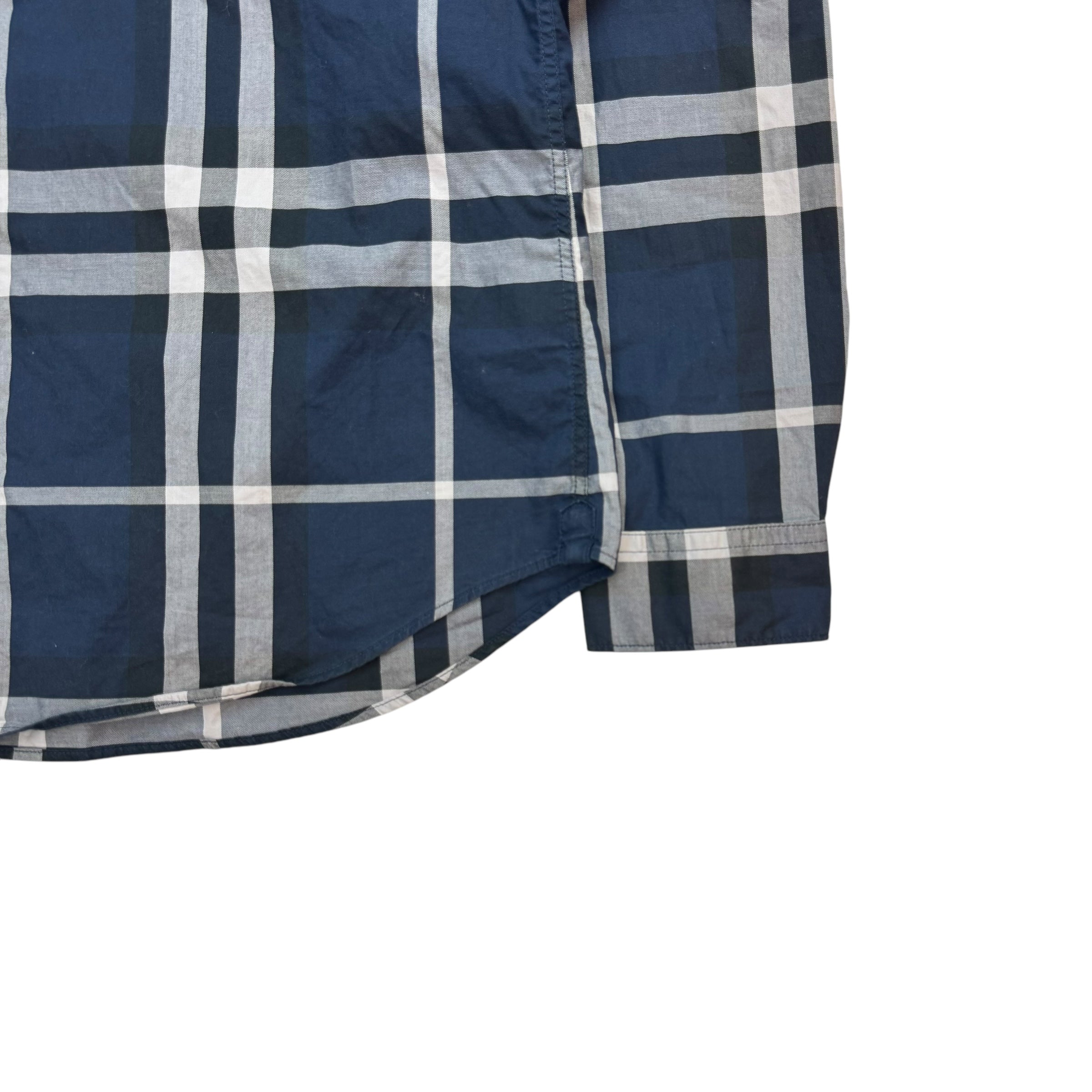 Burberry Brit Button Up Shirt Striped Blue