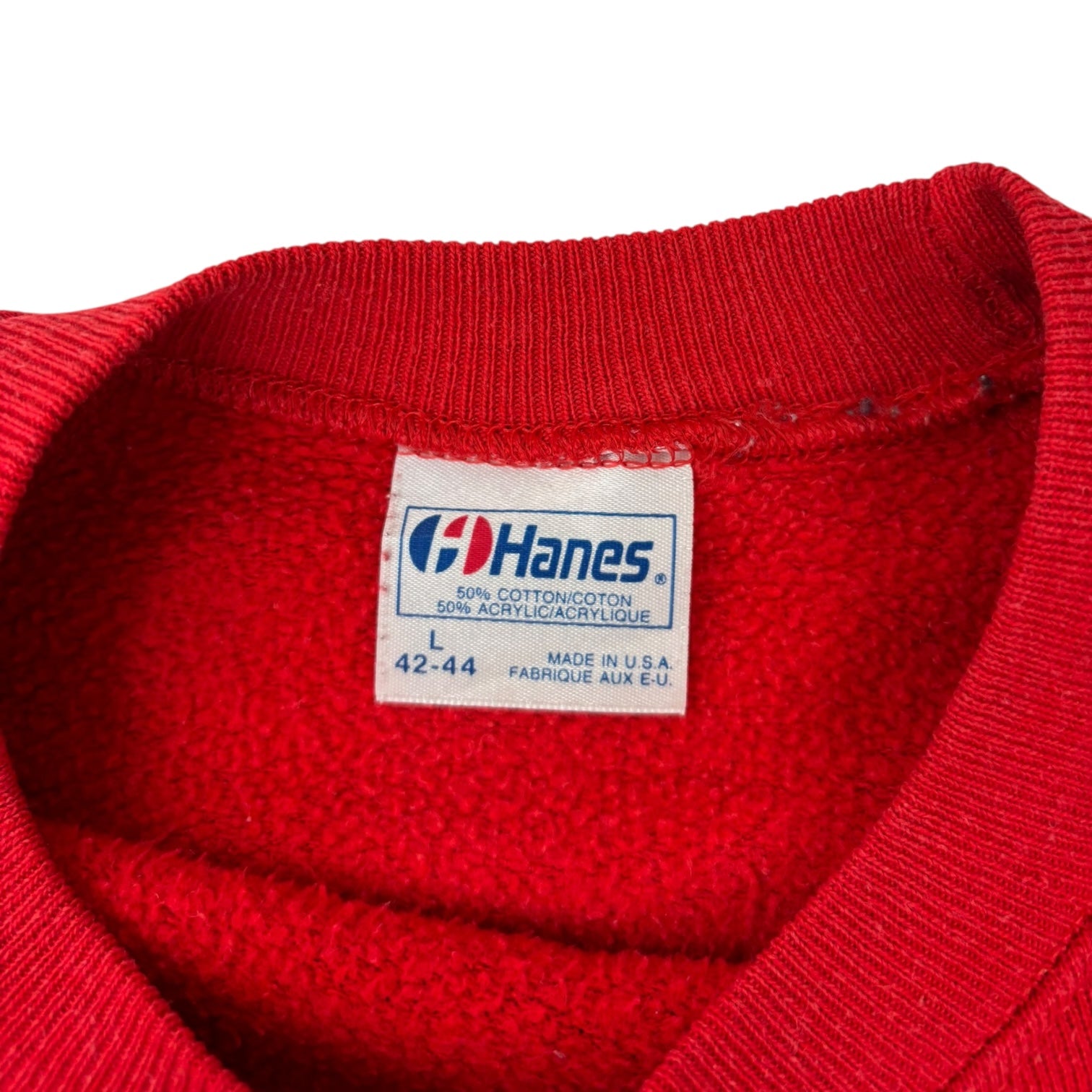 Vintage River View Panthers Raglan Crewneck Red