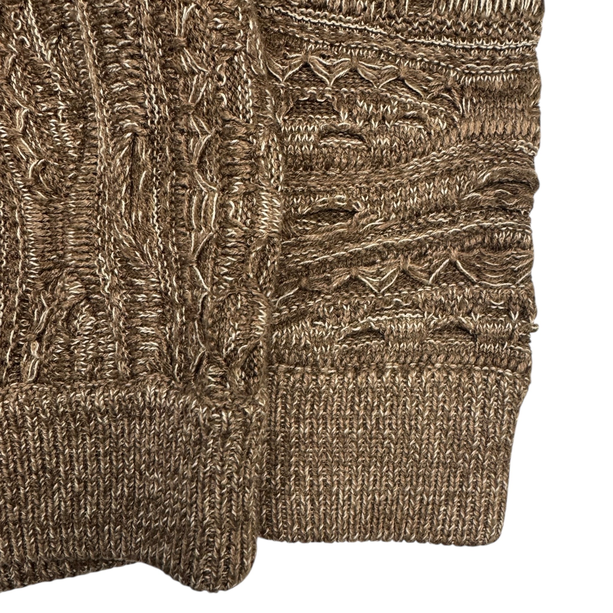 Vintage 3D Textured Knit Brown/Sand