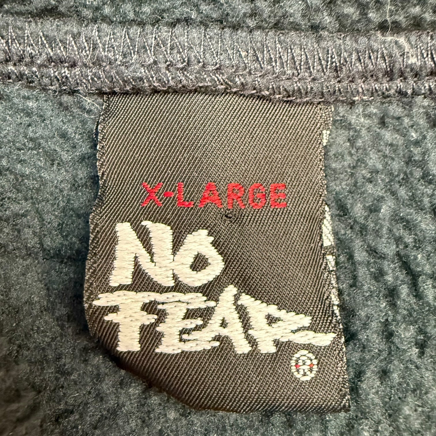 Vintage No Fear Fleece Vest Black