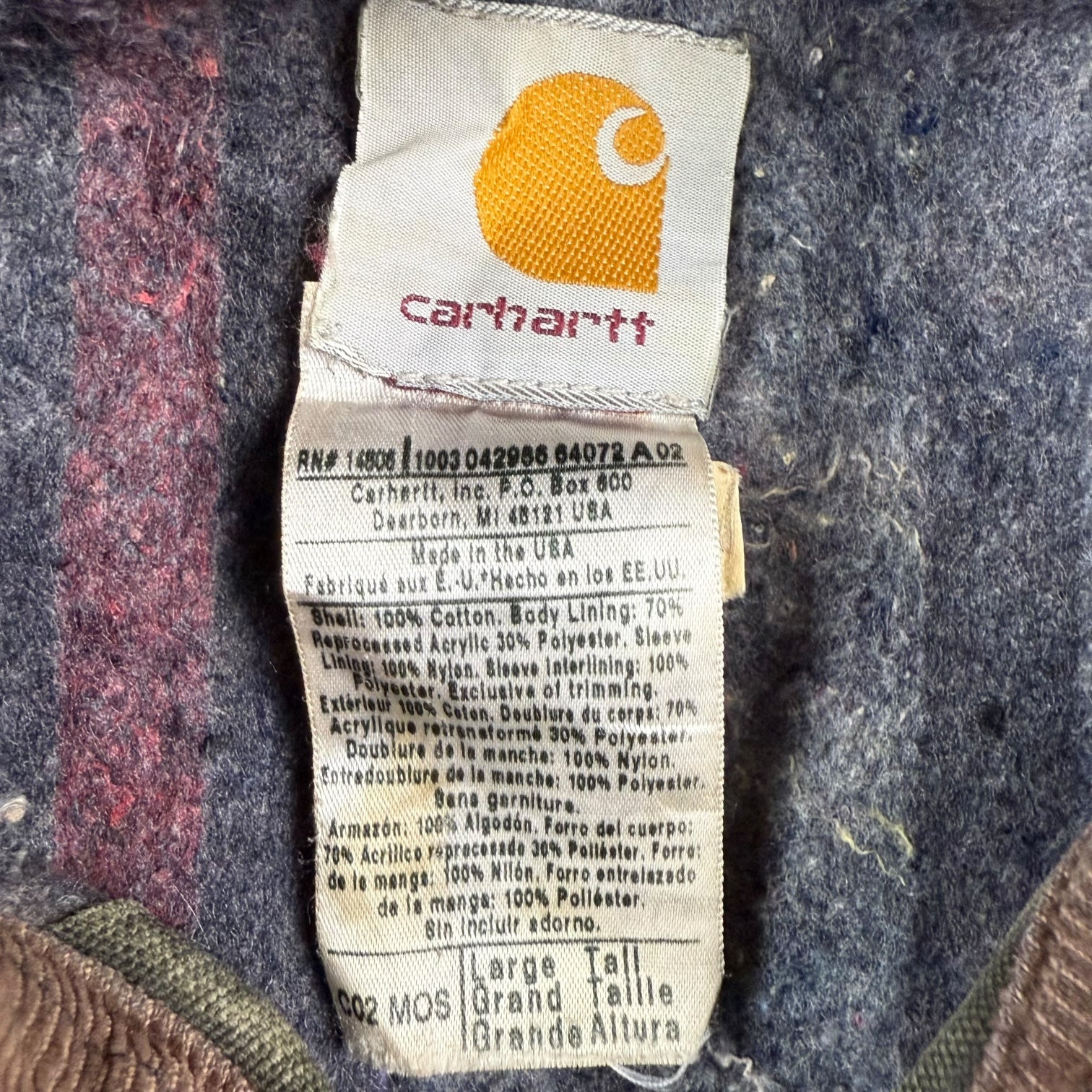Vintage Carhartt Michigan Chore Jacket Moss Green