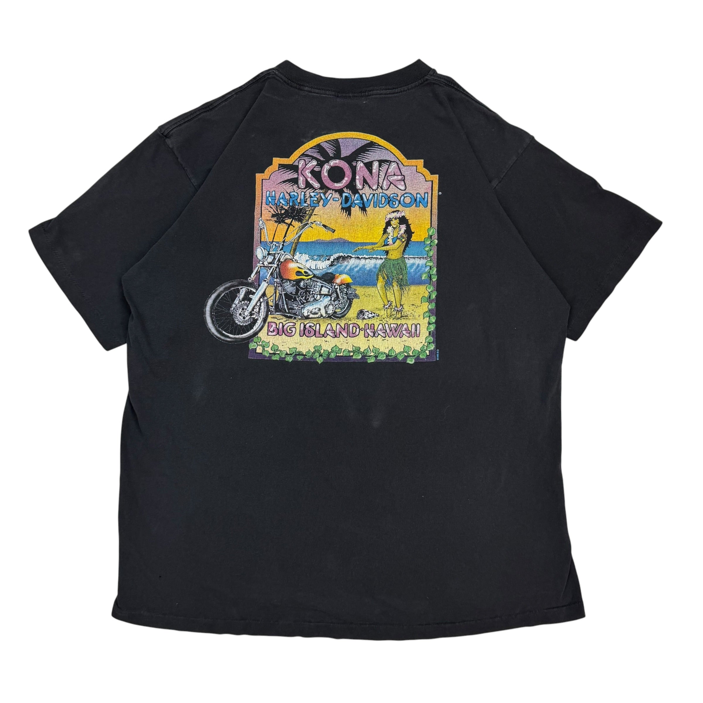1995 Vintage Harley Davidson Hawaii Tee Black