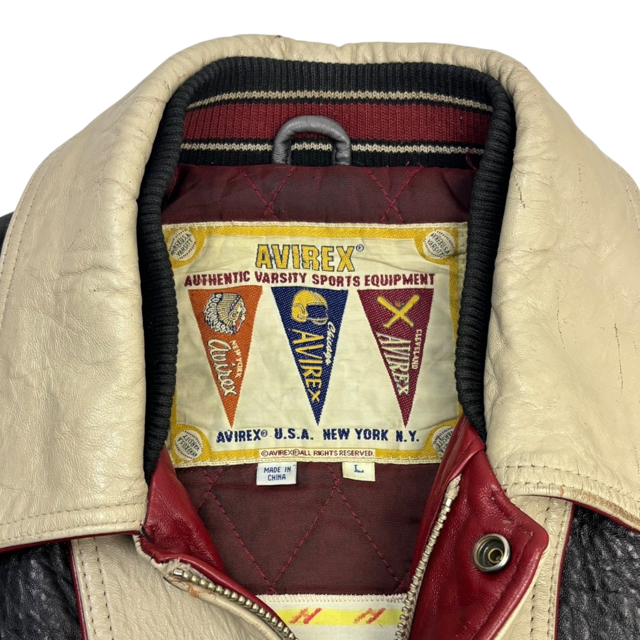 1957 Avirex Soux City Football Leather Jacket