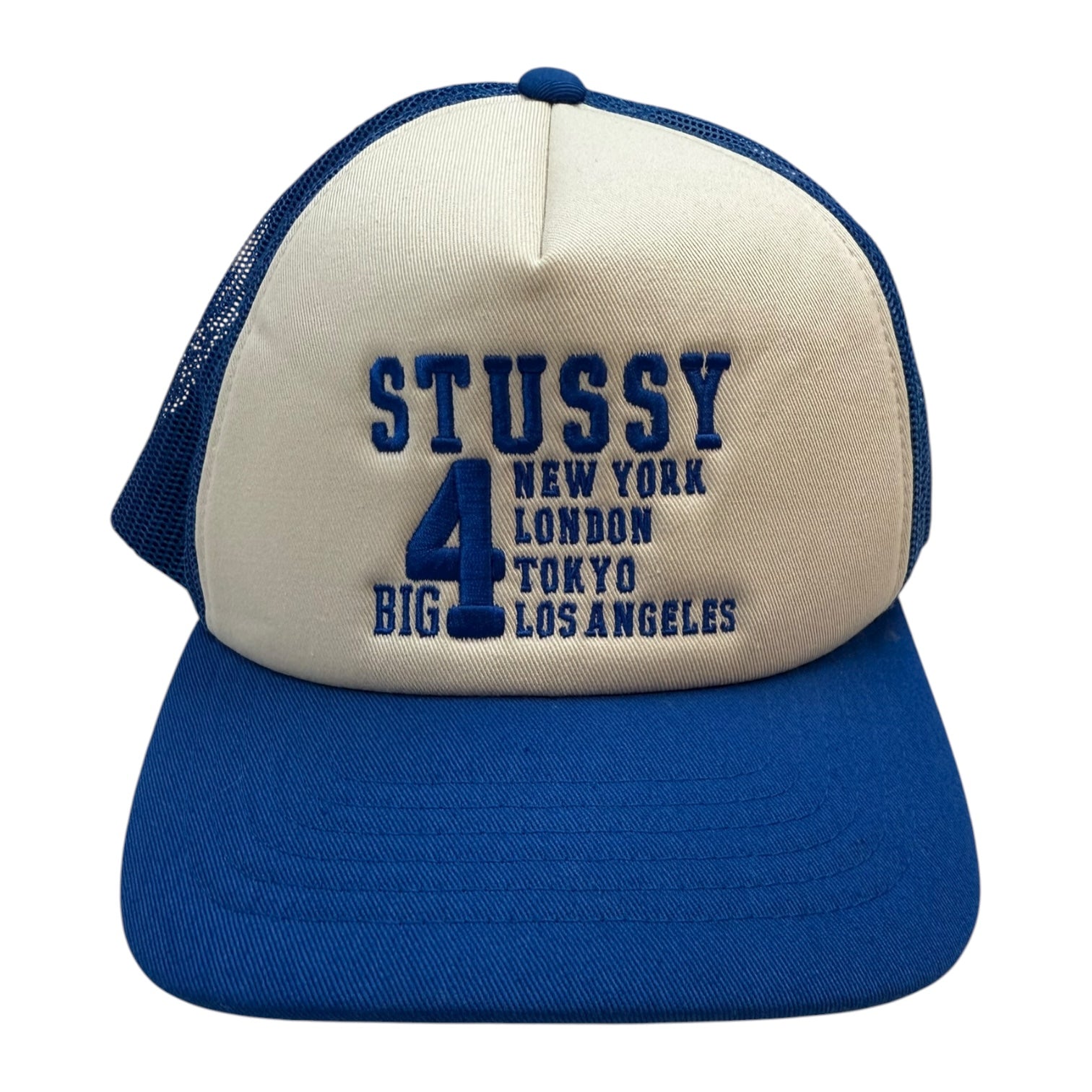 Stüssy Big 4 Trucker Hat Blue