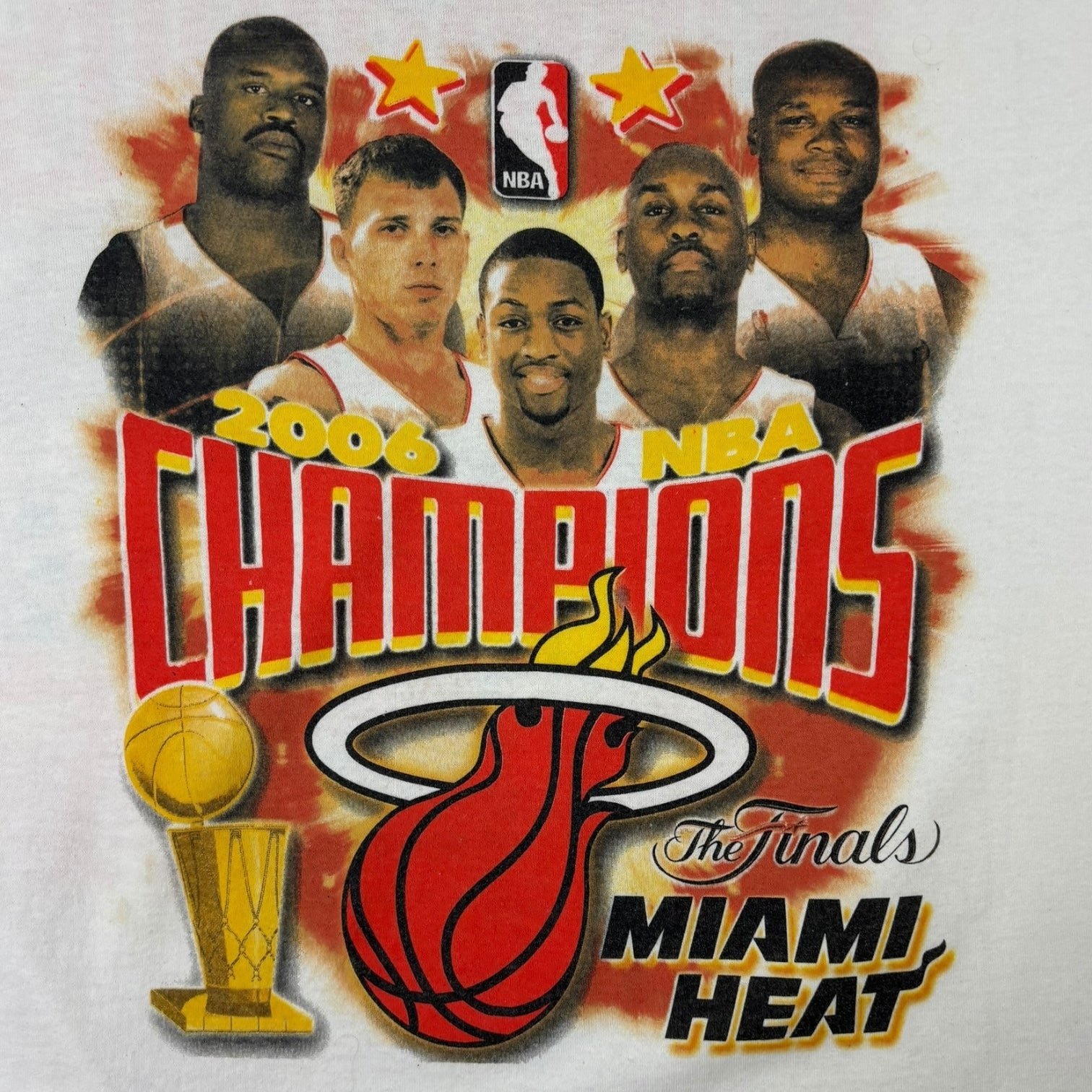 Vintage 2006 Miami Heat NBA Champions T-Shirt White