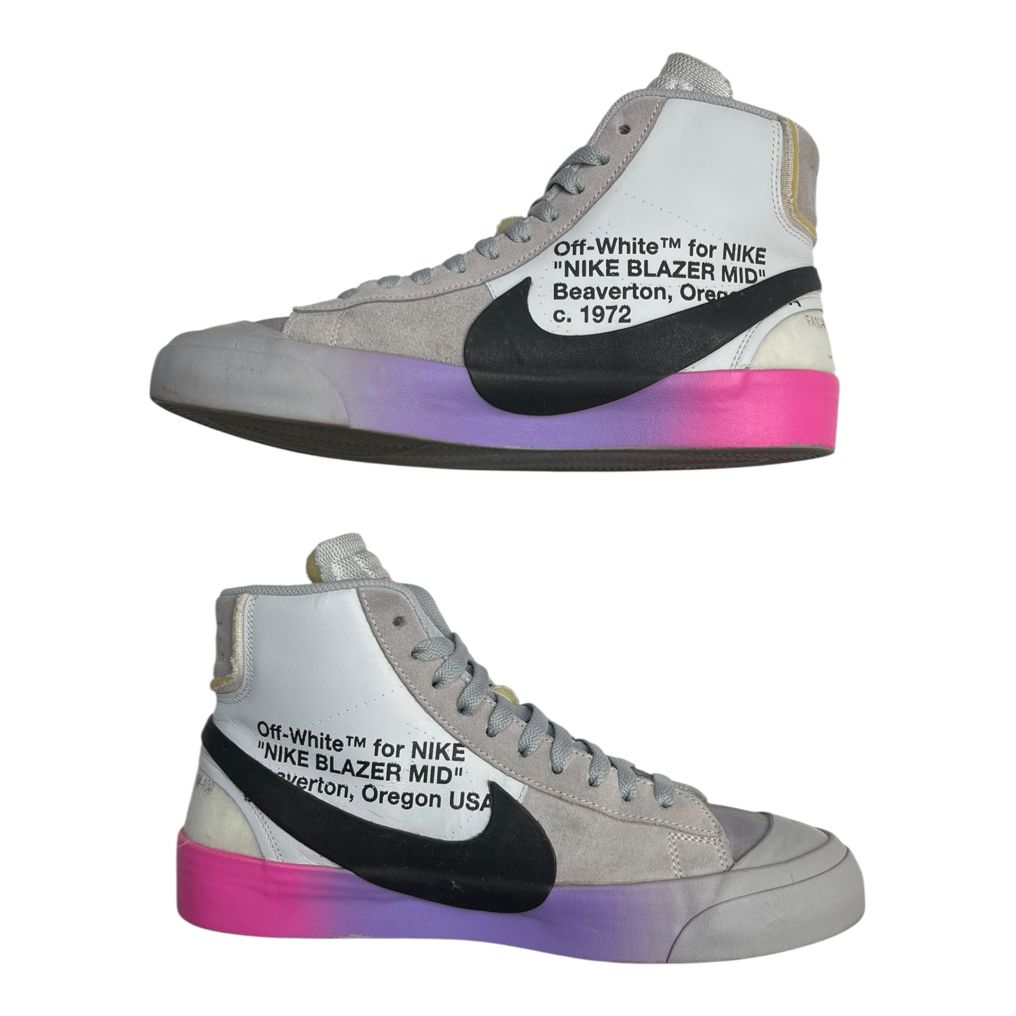 Nike Blazer Mid Off-White Wolf Grey Serena Queen (Used)