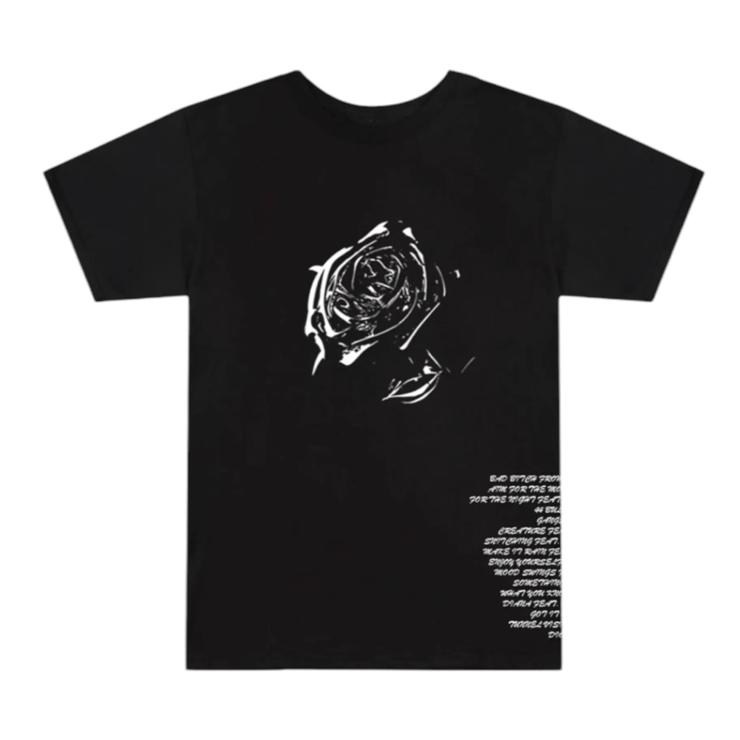 Pop Smoke x Vlone Tracklist T-Shirt Black