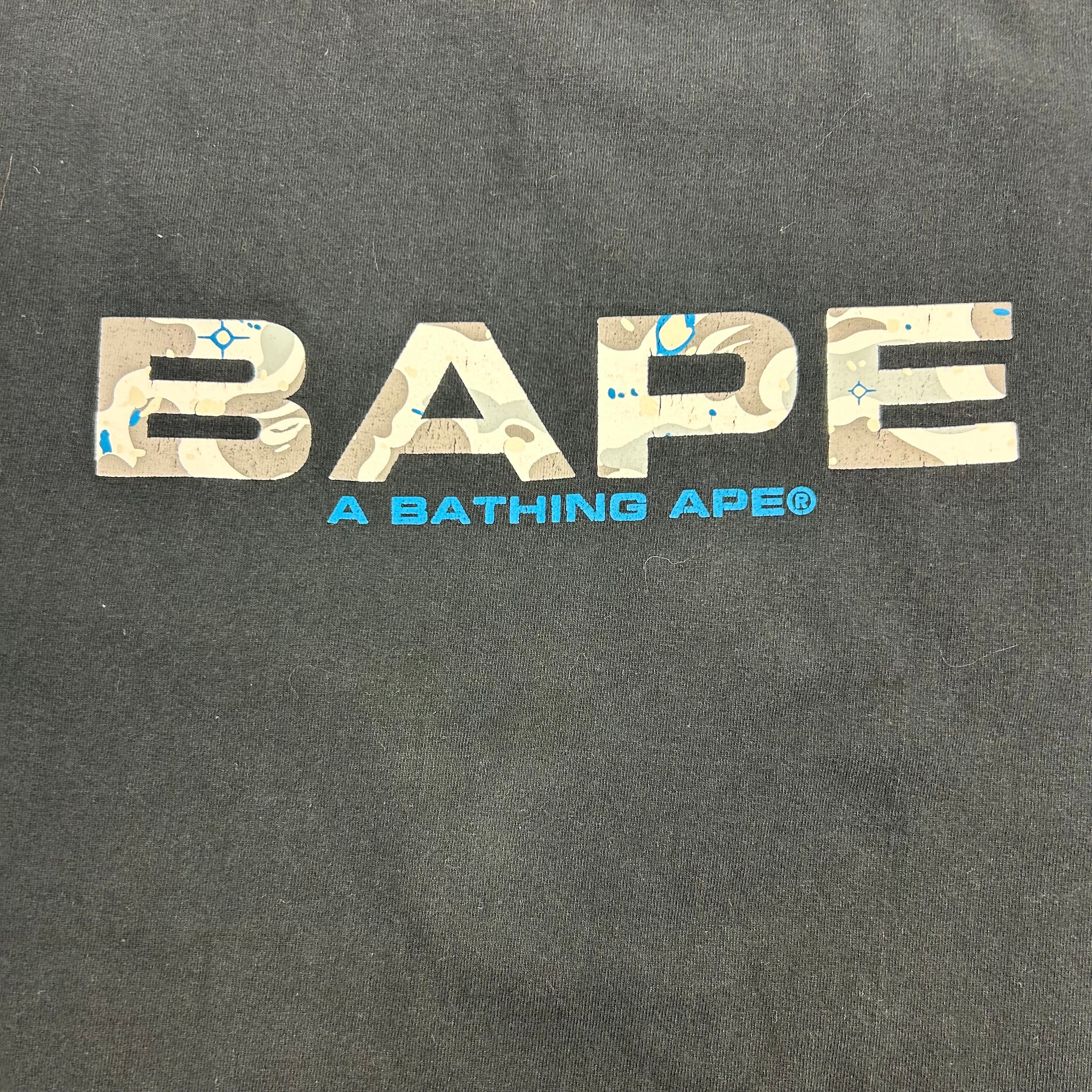 Bape Space Spellout Tee Black