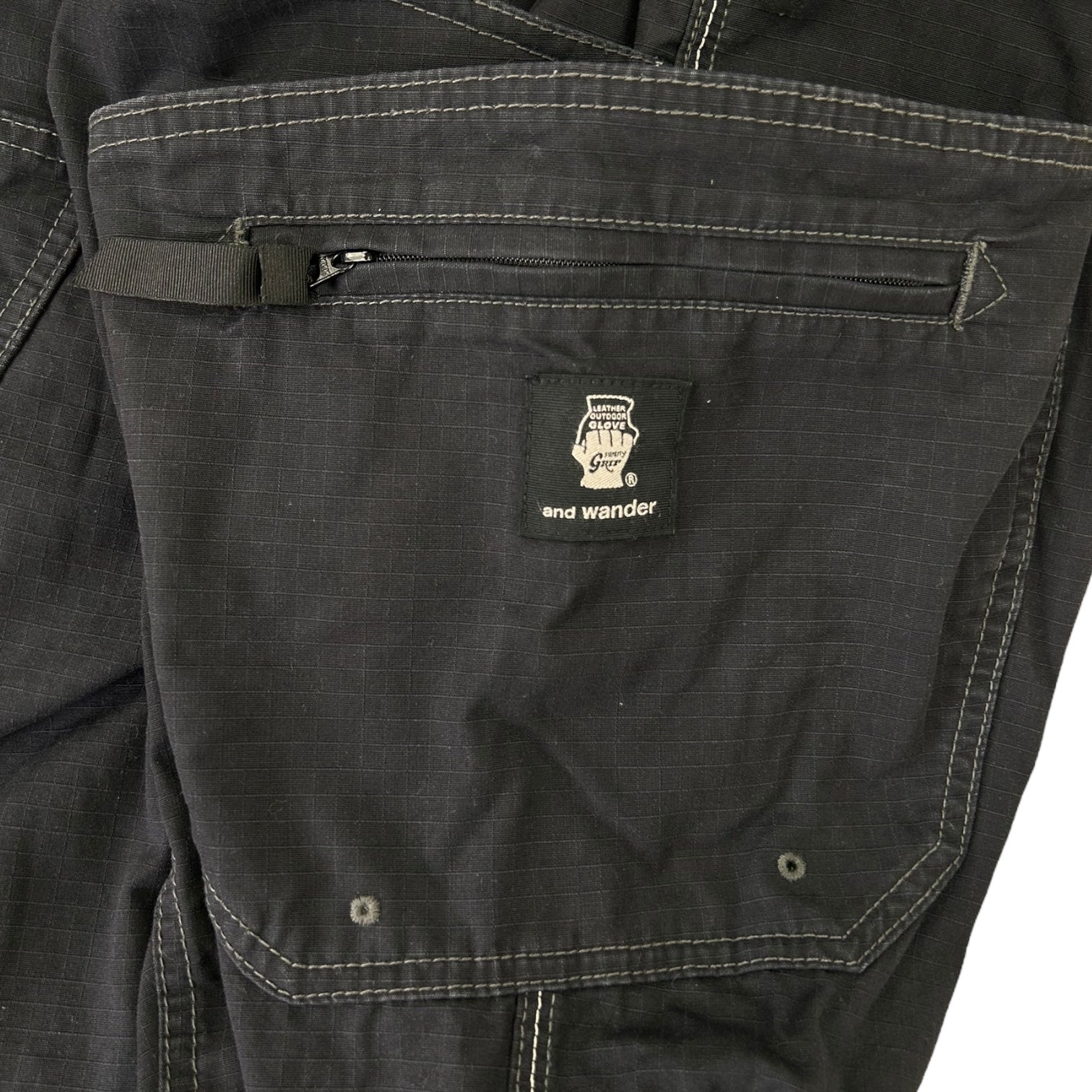 And Wander x Grip Swany Takibi Pocket Pants Black