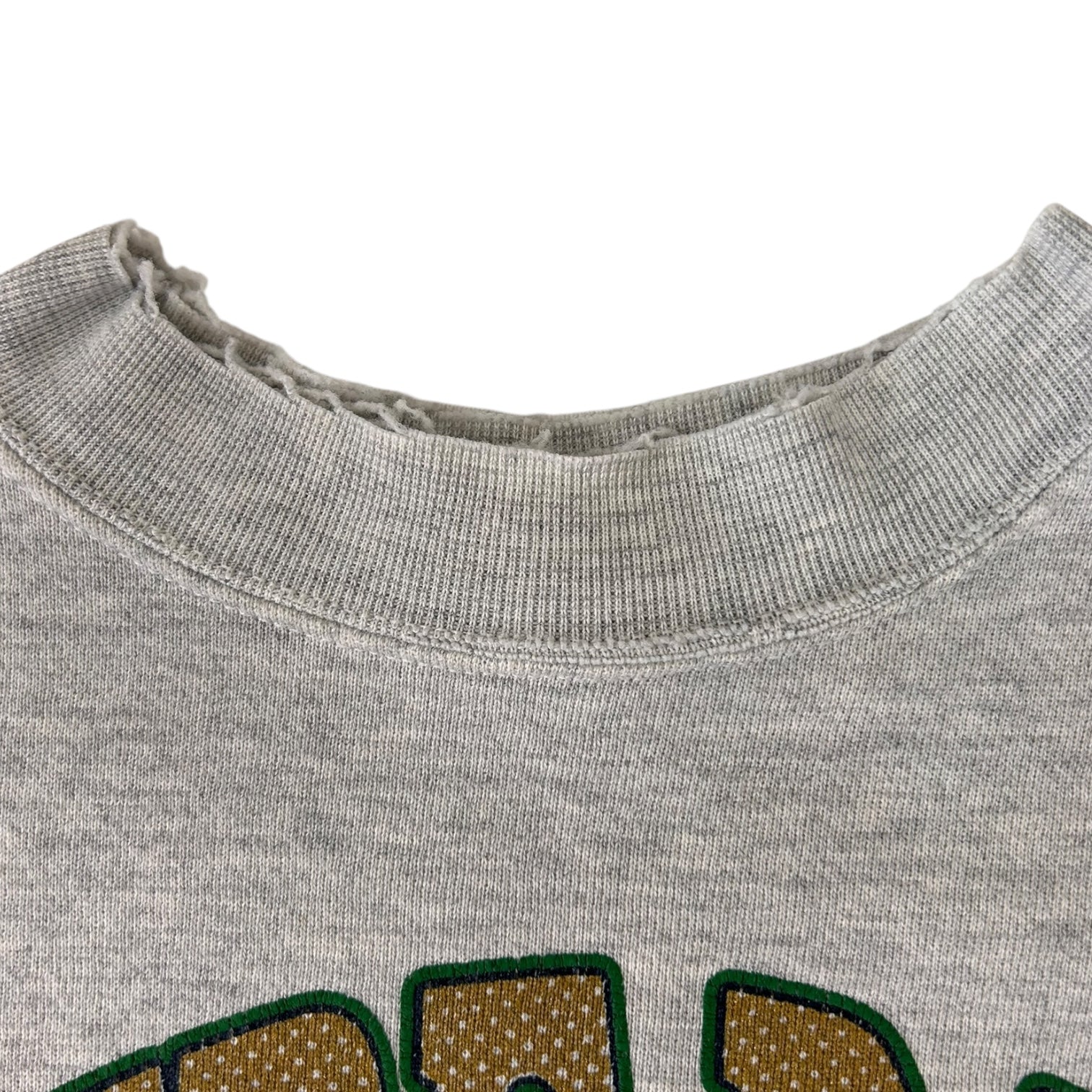 Vintage Notre Dame Fighting Irish Crewneck Sweatshirt Grey