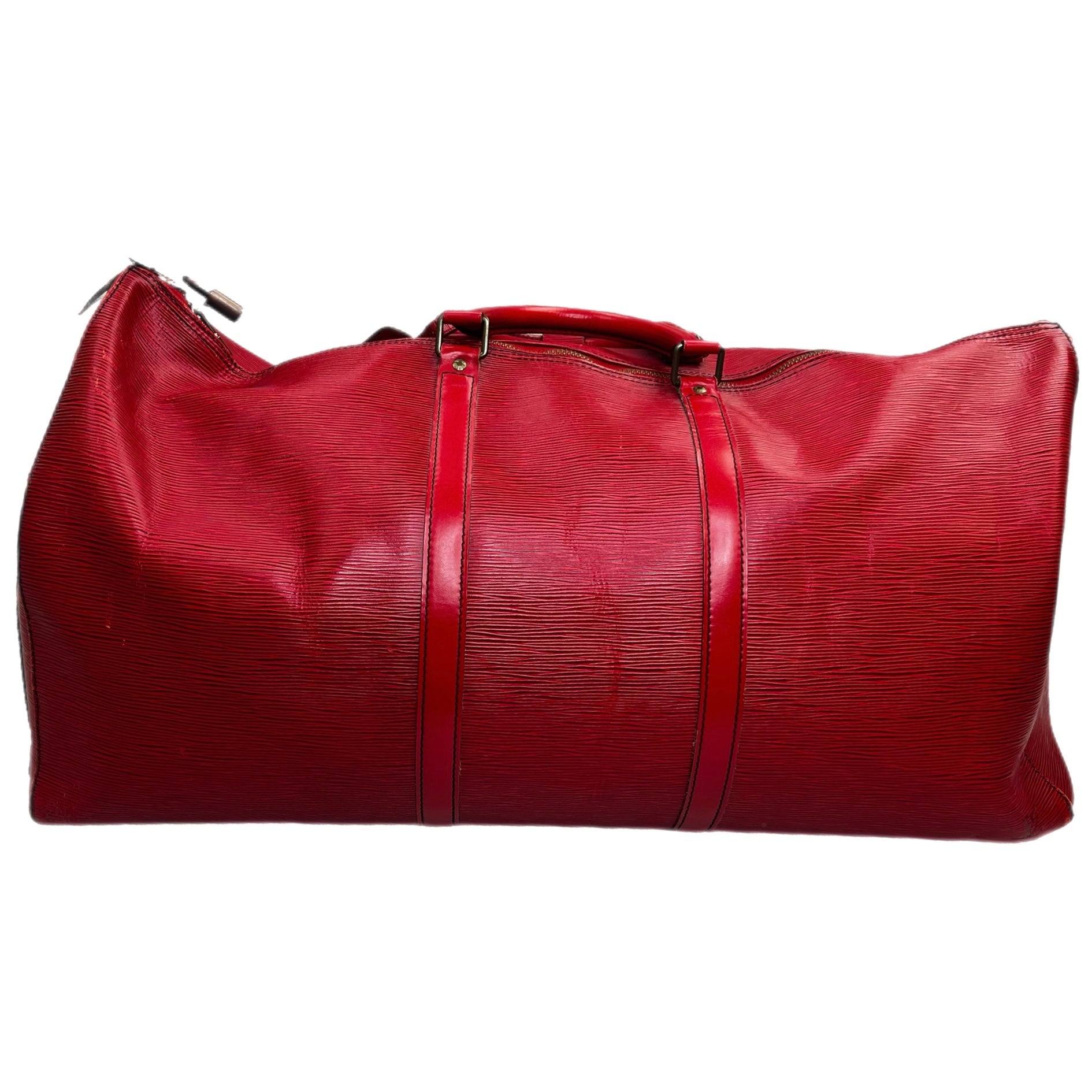 Louis Vuitton Epi Castillan Red Keep All 55
