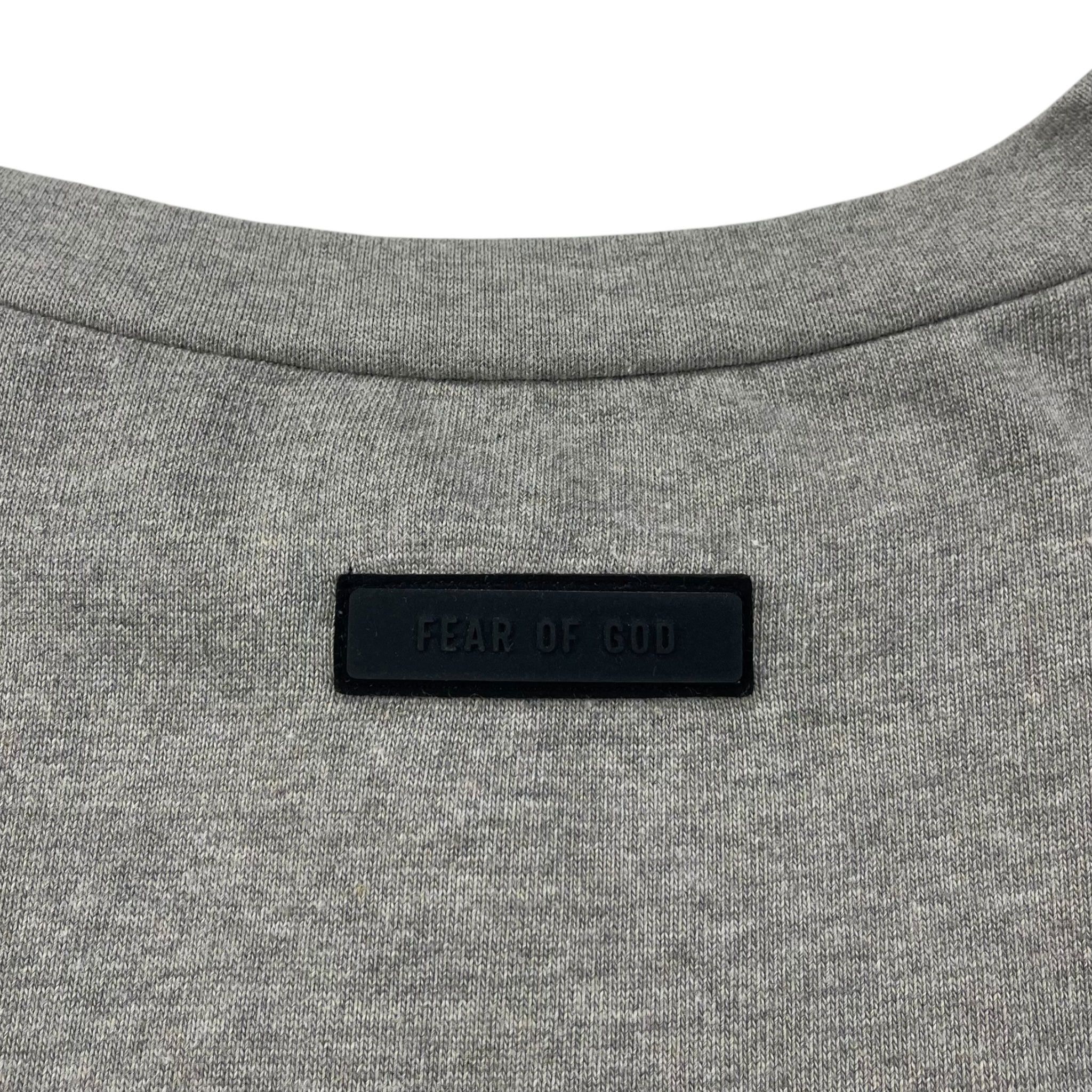 Fear of God Essentials Heavy Jersey S/S Tee Dark Heather Oatmeal