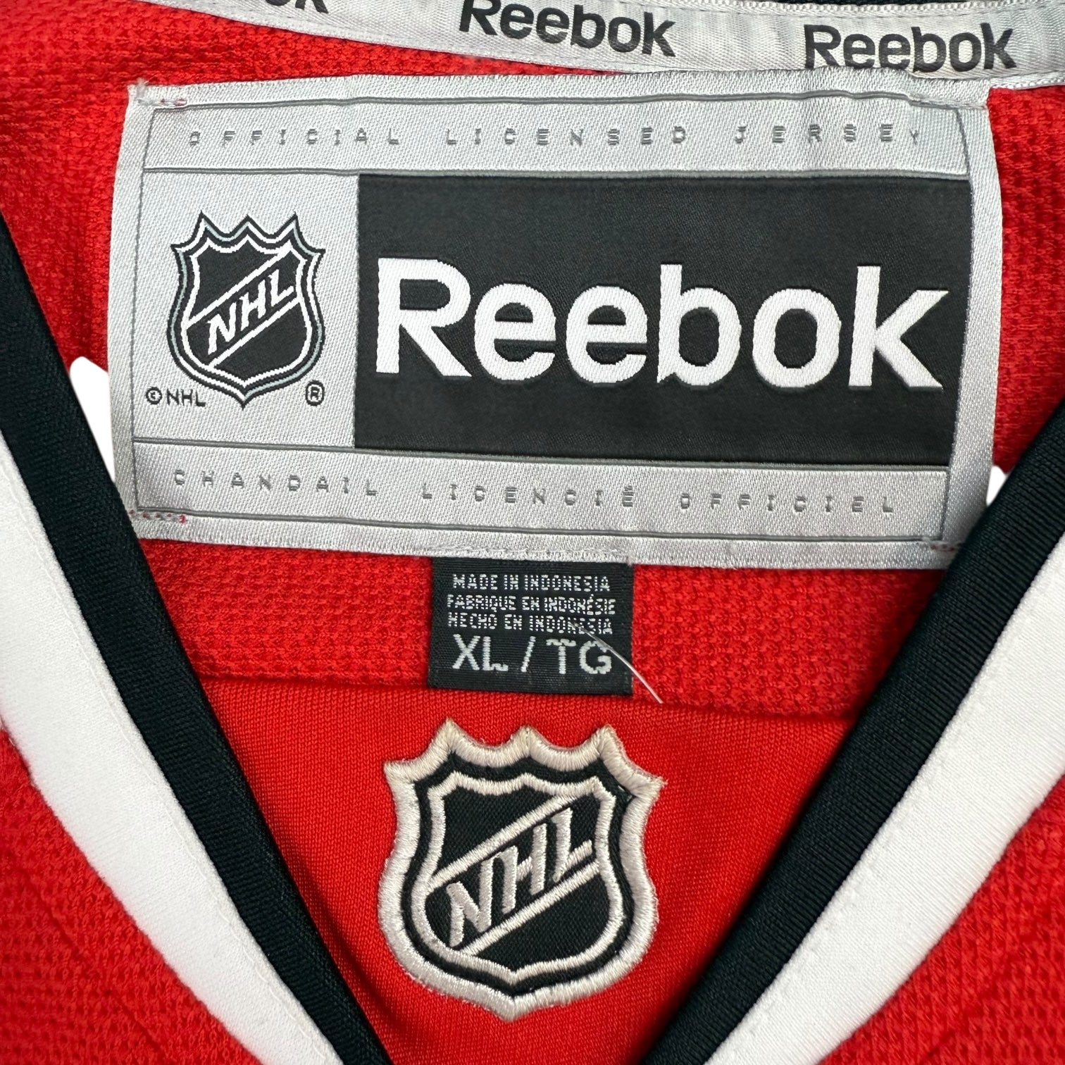 Vintage Reebok Chicago BlackHawks Jonathan Toews Home Jersey Red