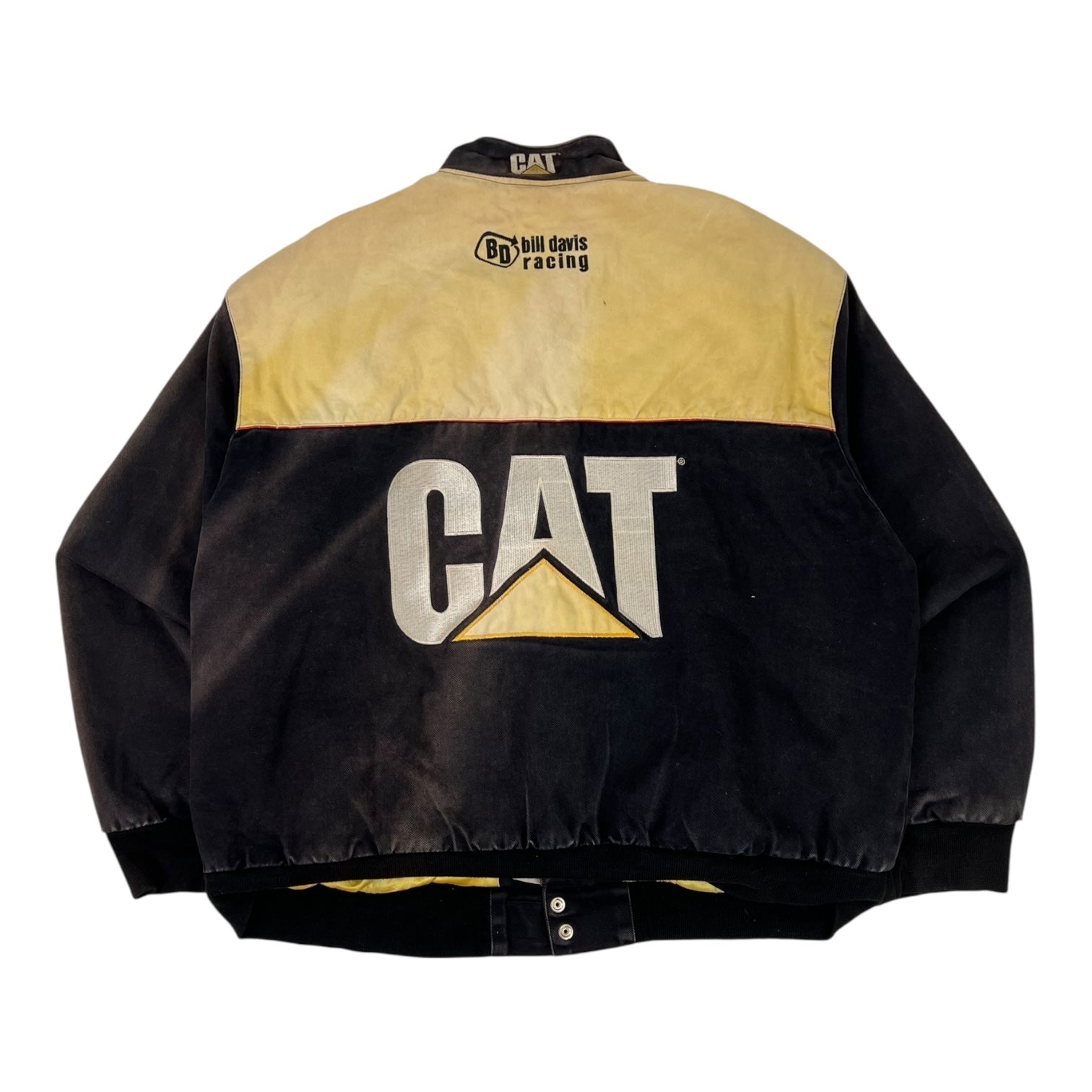 Vintage Jeff Hamilton Cat Racing Jacket Yellow
