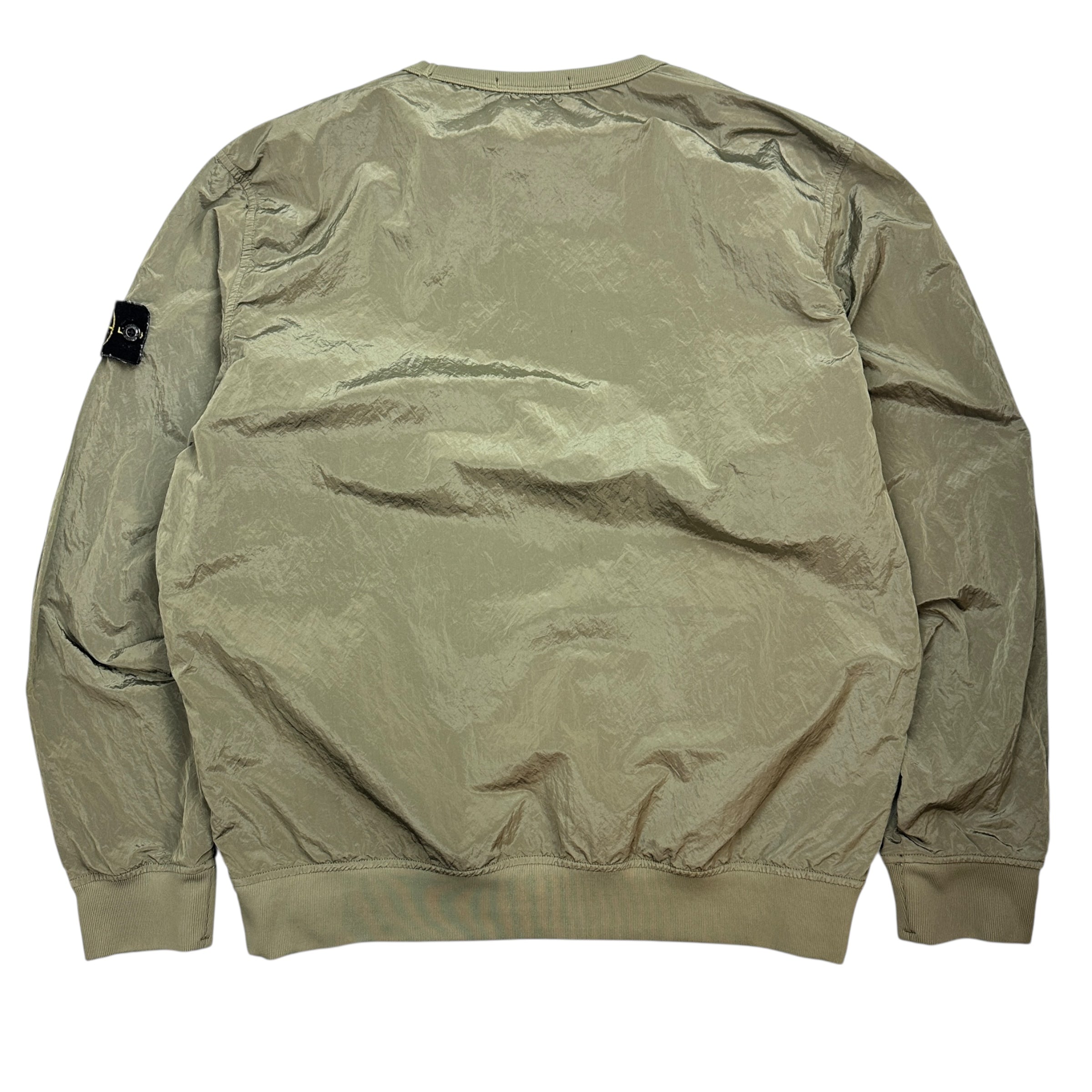 Stone Island Iridescent Nylon Pullover Olive