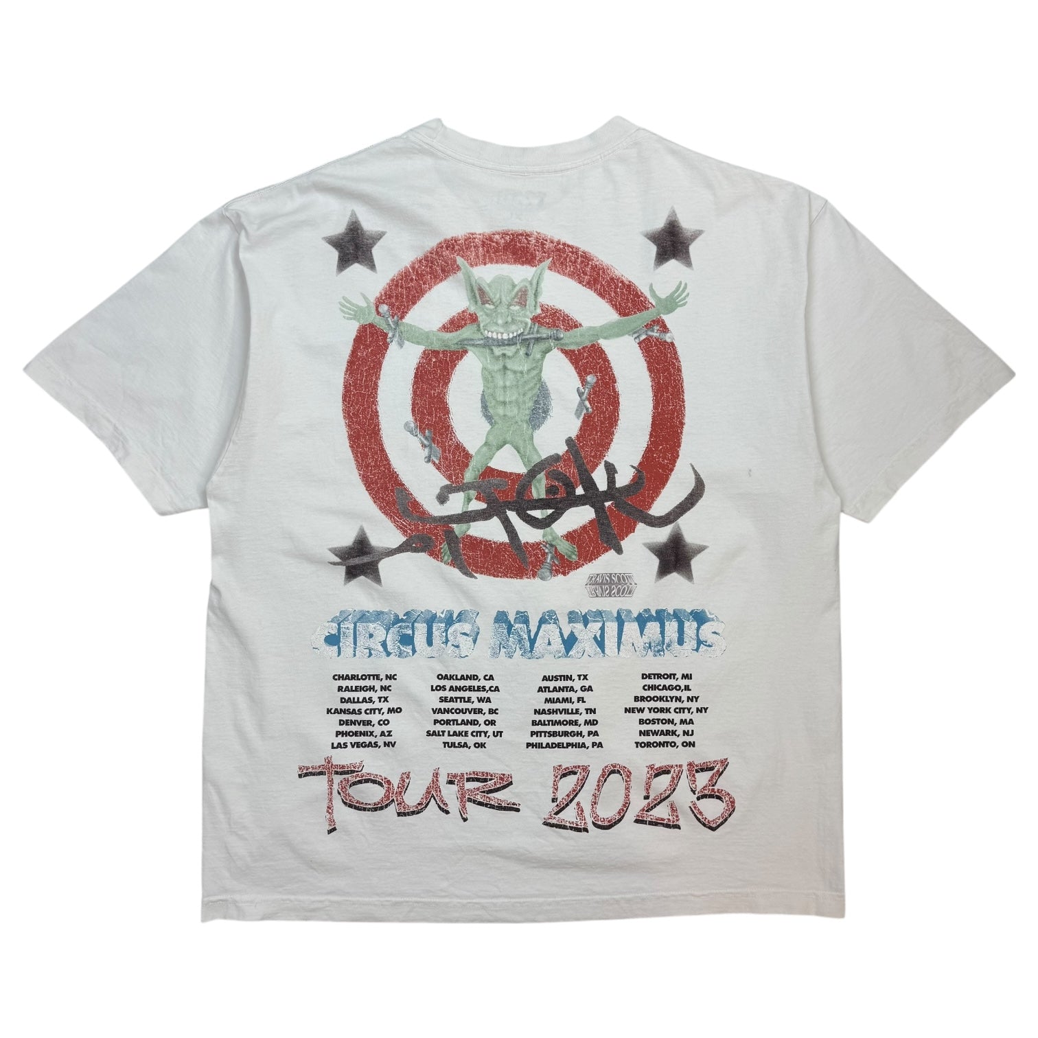 Travis Scott Cactus Jack Circus Maximus Tee White