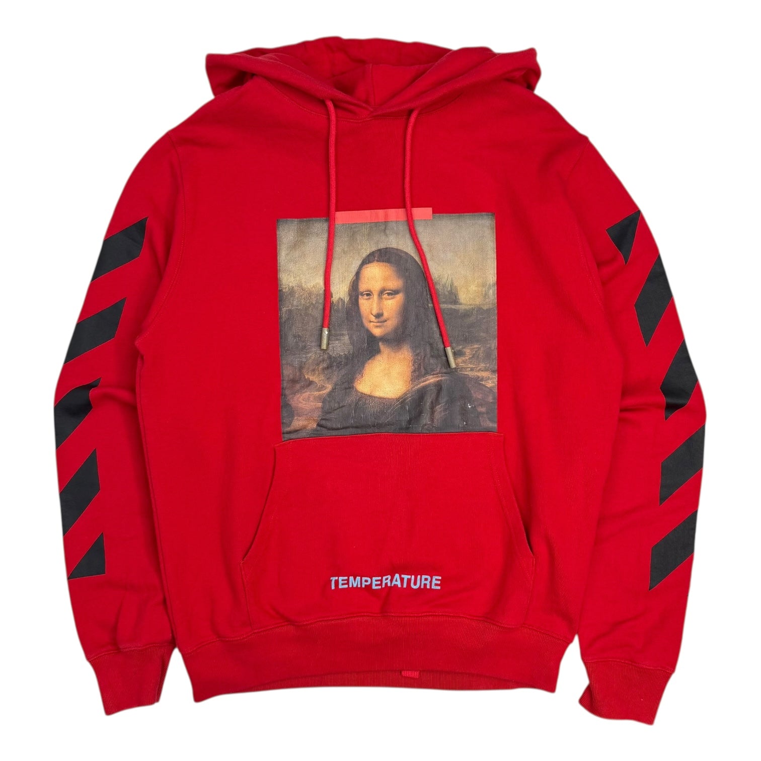 Off-White Temperature Mona Lisa Hoodie Red