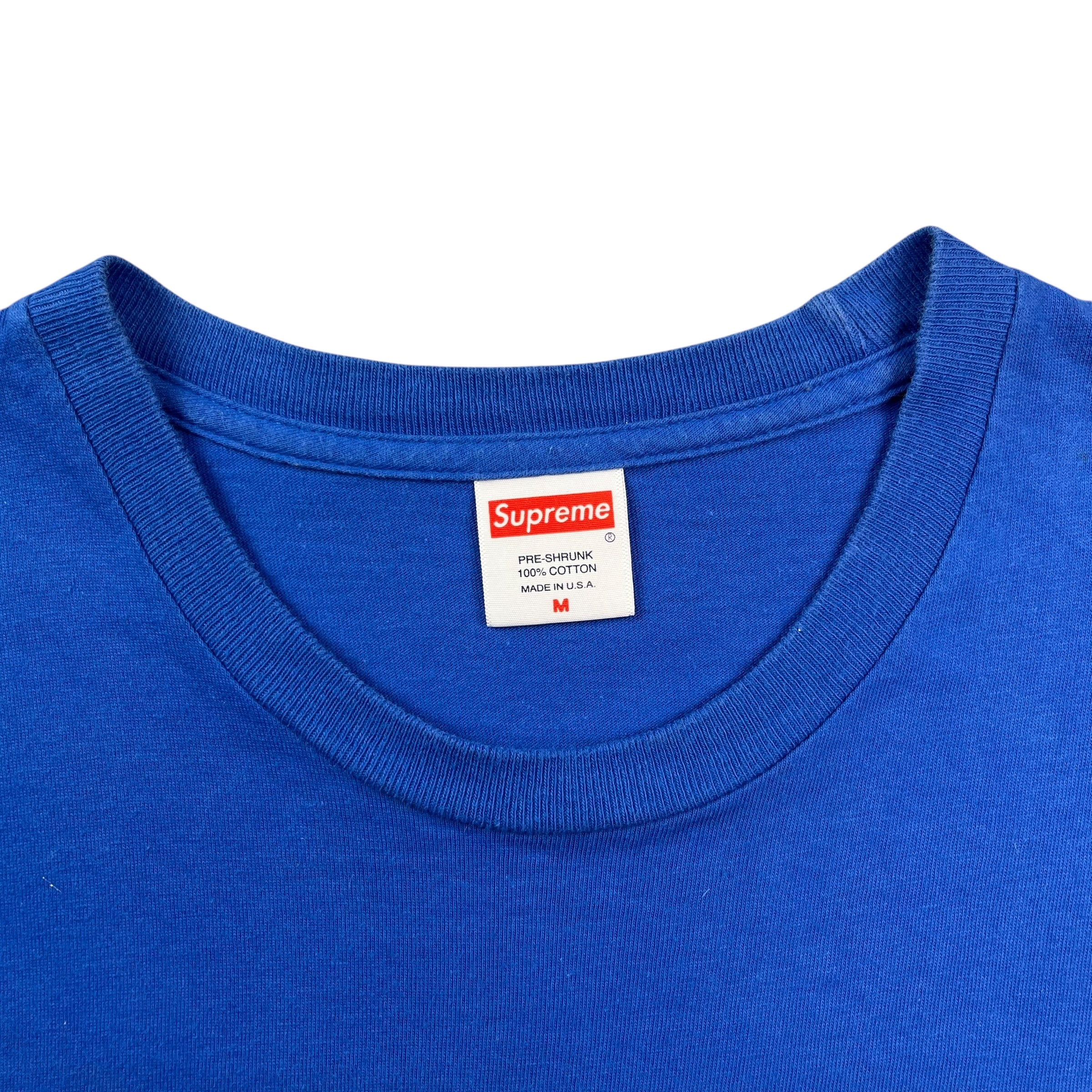 Supreme Nan Goldin Misty and Jimmy Paulette Tee Blue