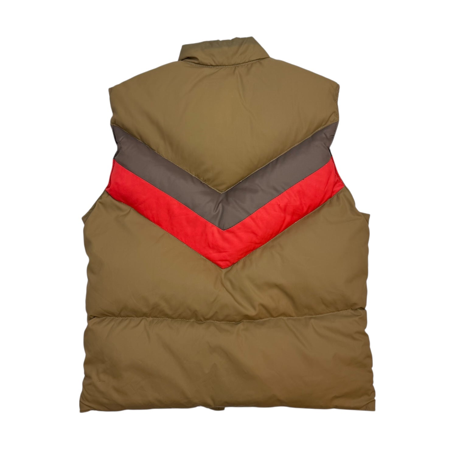Vintage Golden Goose Quilted Vest Brown/Orange