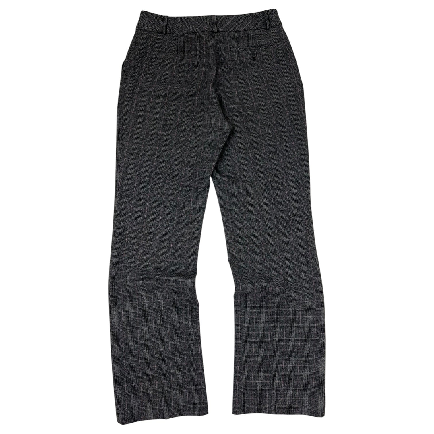 (W) Dalia Collection Classic Fit Plaid Trousers