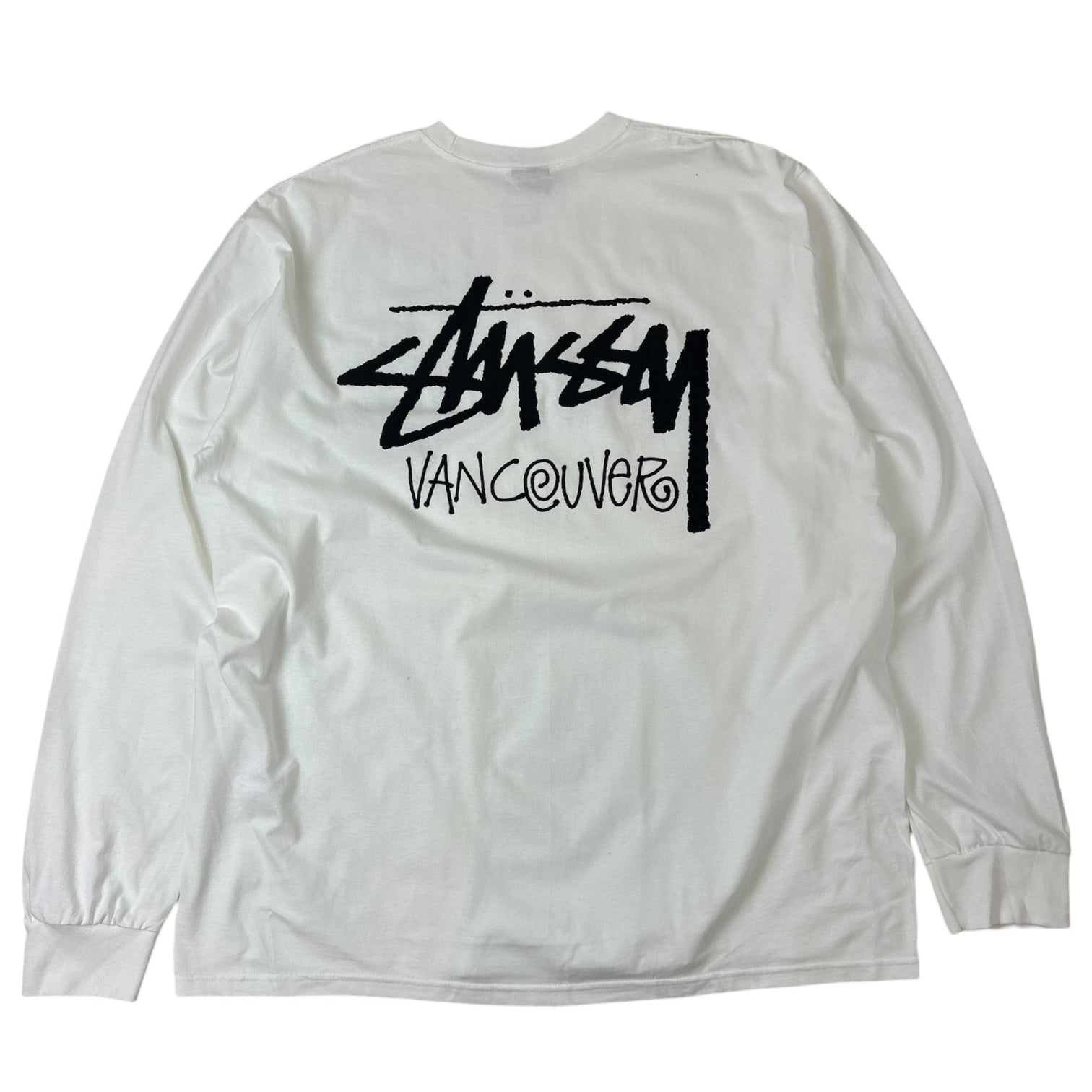 Stussy Vancouver Chapter Long Sleeve T-Shirt White